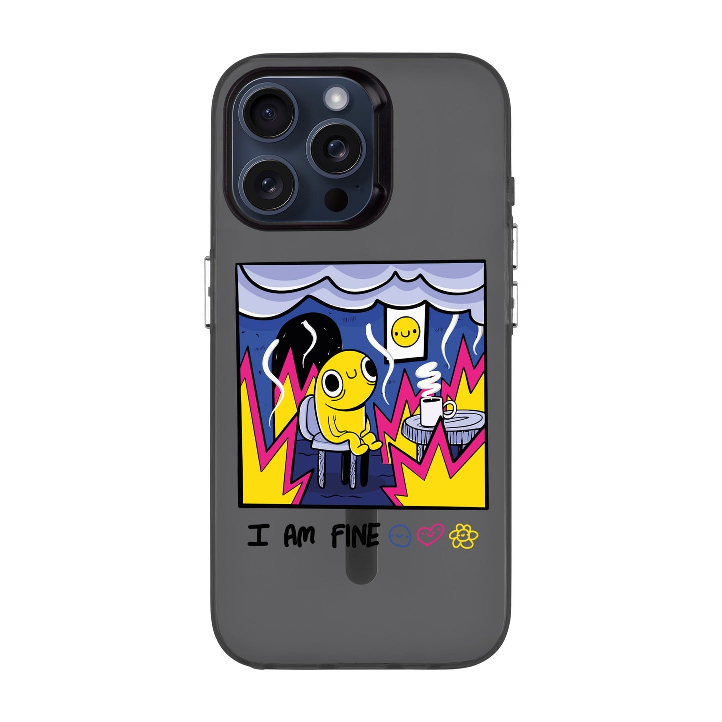I AM FINE-iPhone 15 Pro Max Hold Kılıf MagSafe Özellikli