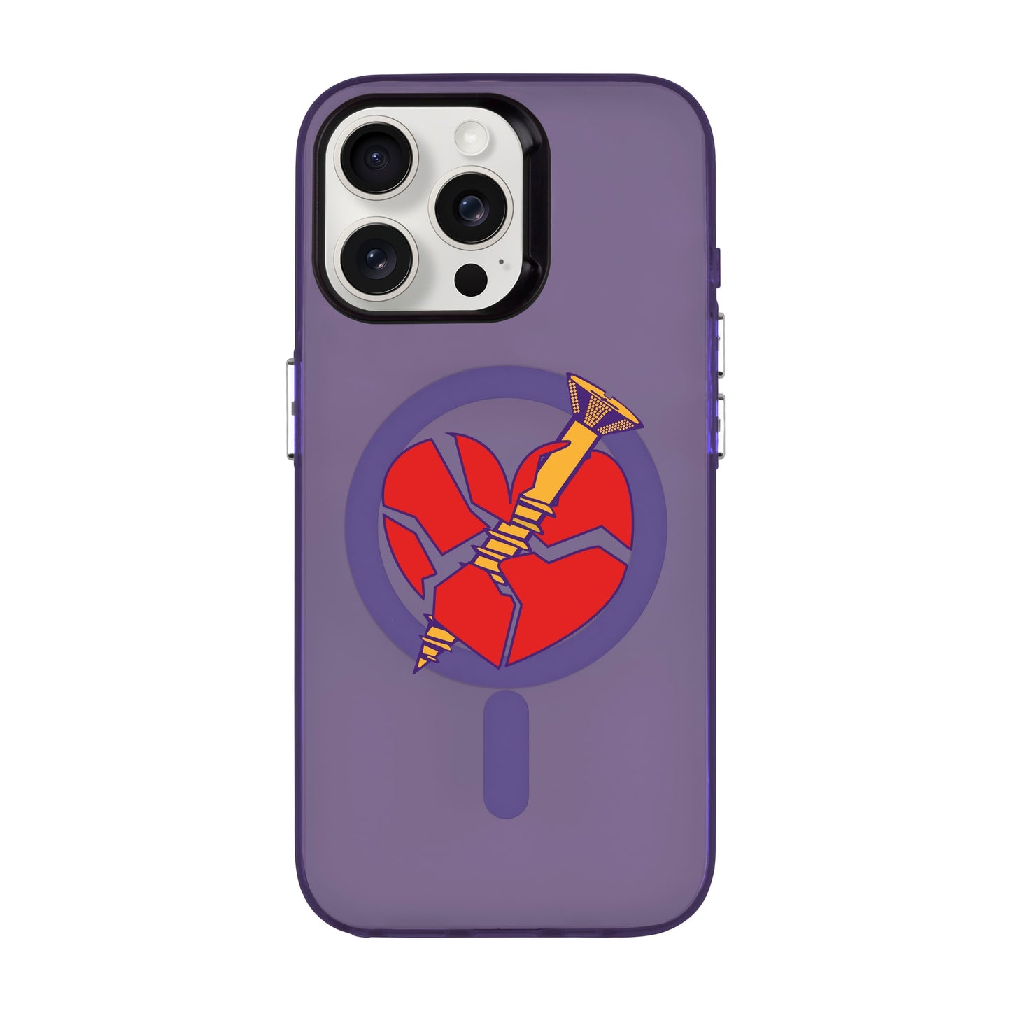 BROKEN HEART-iPhone 13 Pro Max Hold Kılıf MagSafe Özellikli