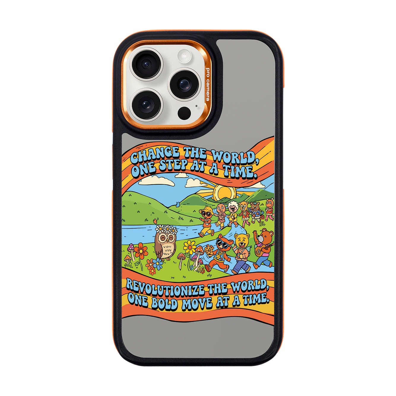 CHANGE THE WORLD-iPhone 15 Pro Max Dark Kılıf MagSafe Özellikli