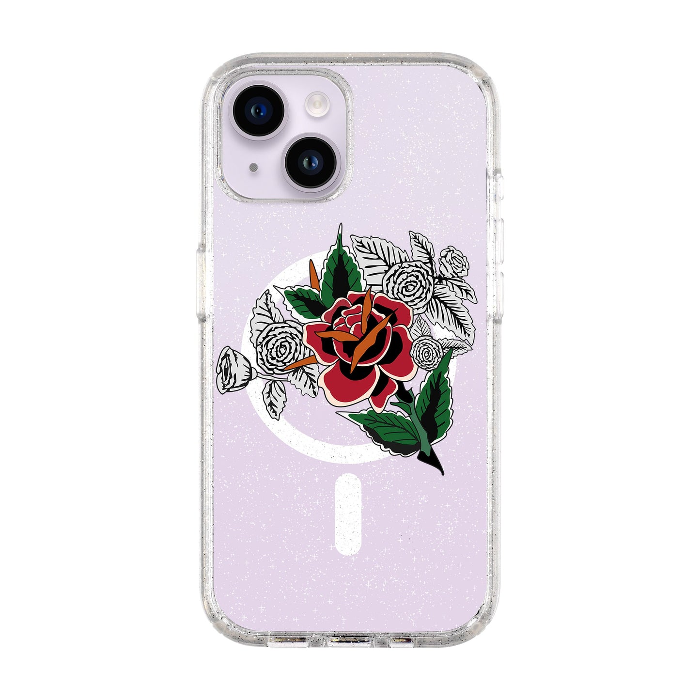 DRY ROSE-iPhone 14 Shiny Kılıf MagSafe Özellikli