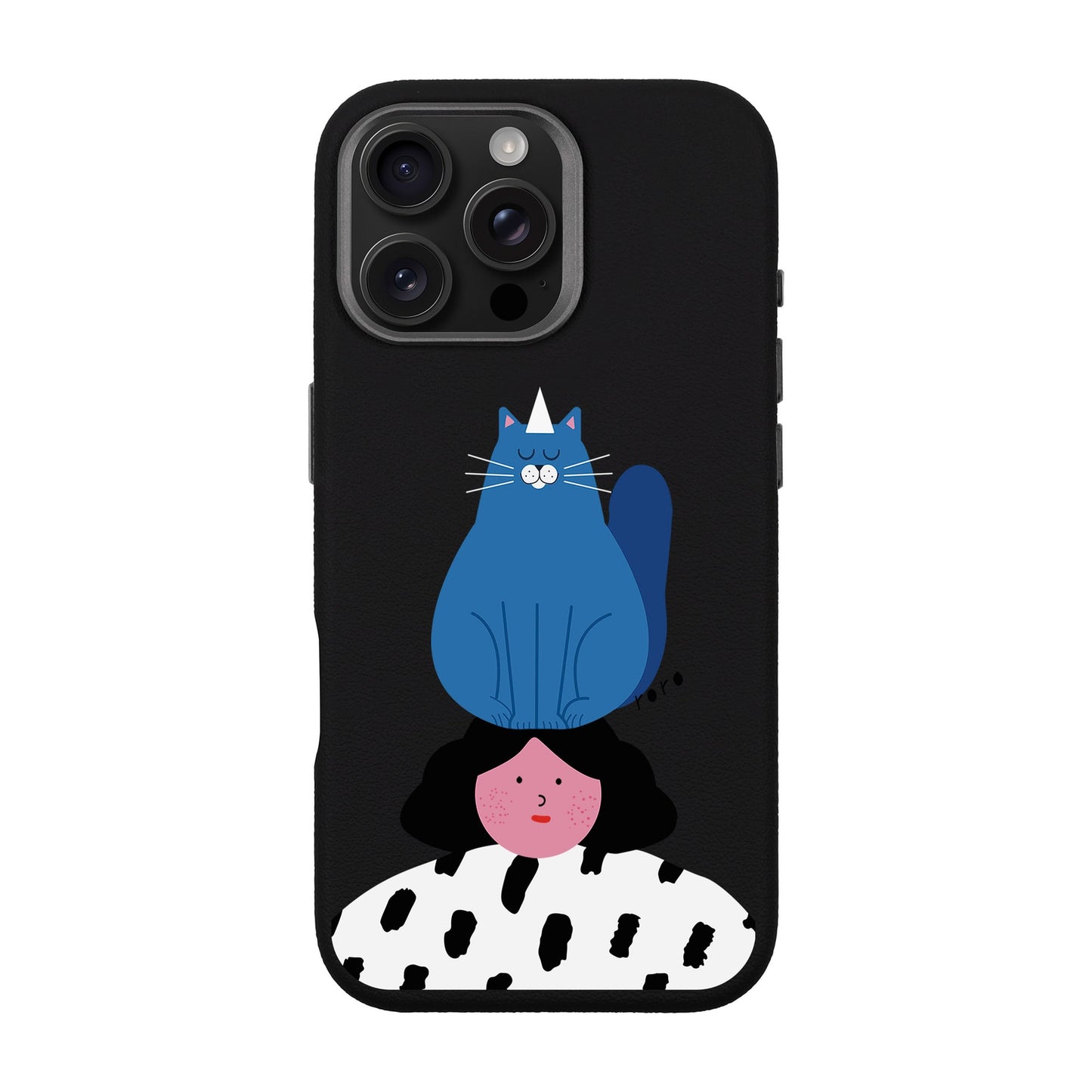 NAUGHTY CAT-iPhone 16 Pro Max Leather Premium Kılıf MagSafe Özellikli