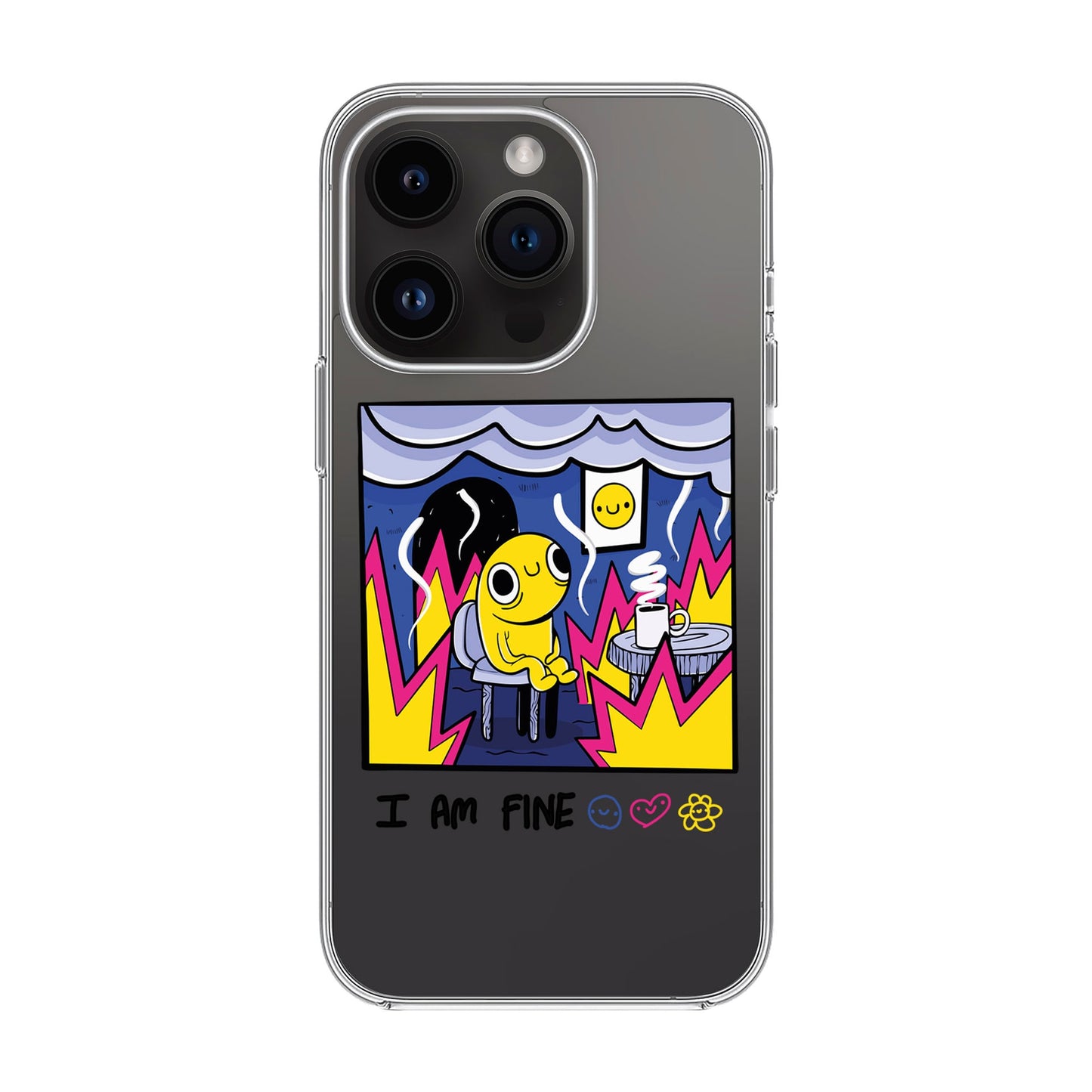 I AM FINE-iPhone 14 Pro Solid Kılıf