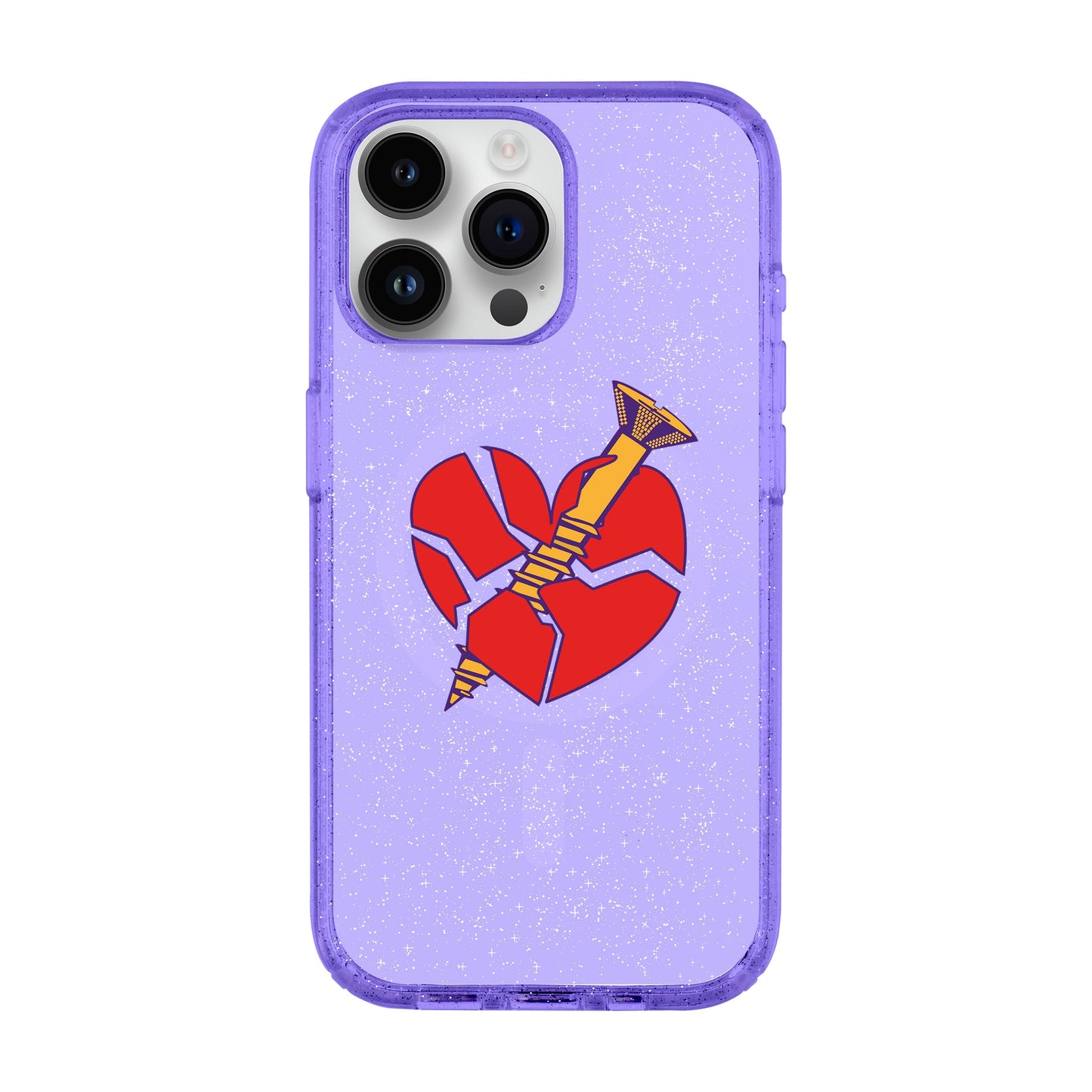 BROKEN HEART-iPhone 14 Pro Max Shiny Kılıf MagSafe Özellikli