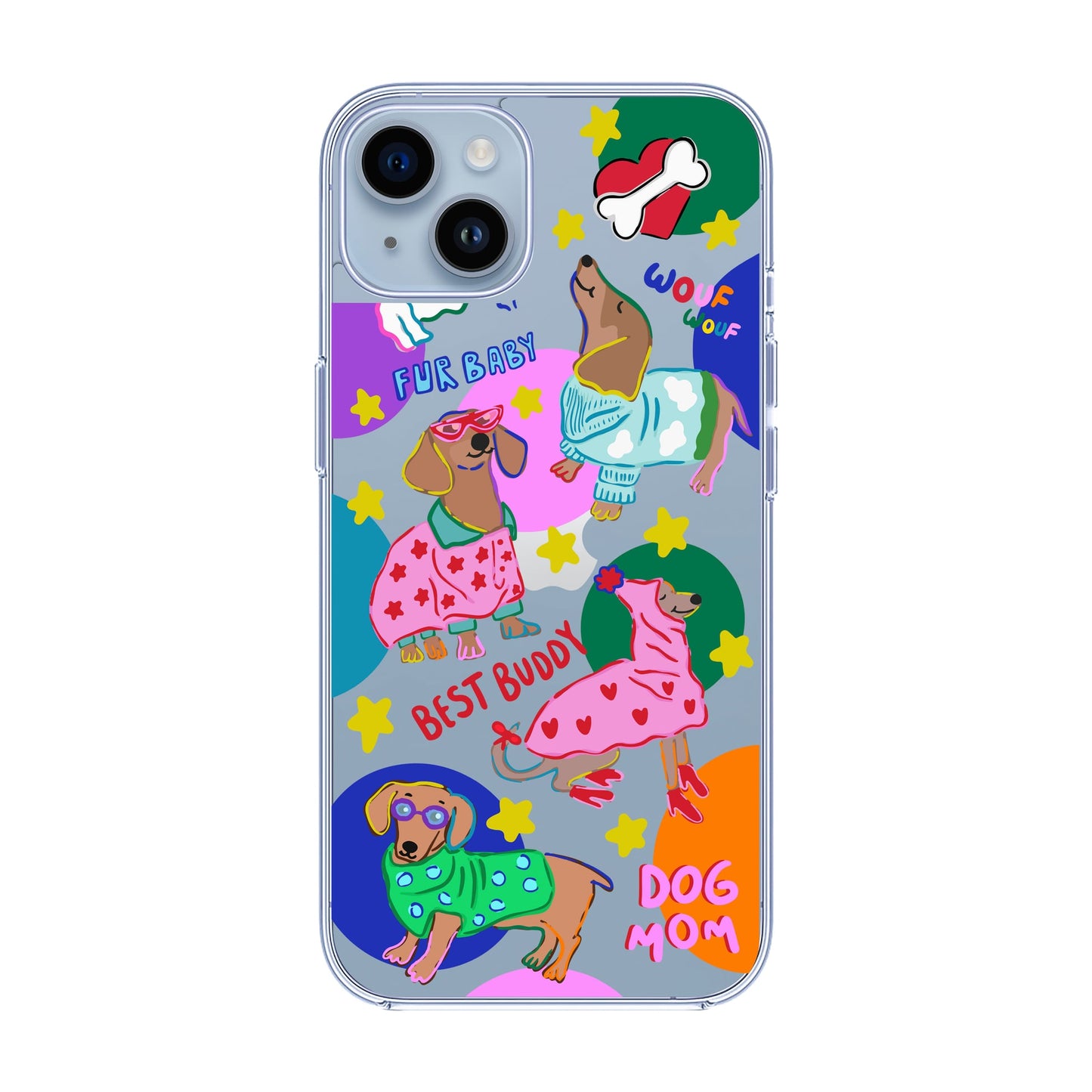 DOG MOM-iPhone 14 Plus Solid Kılıf