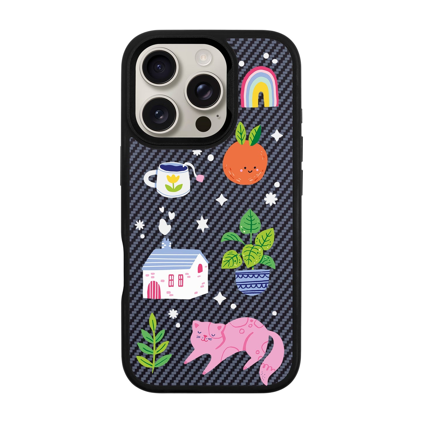 FRESH SPRING-iPhone 16 Pro Plaid Kılıf MagSafe Özellikli