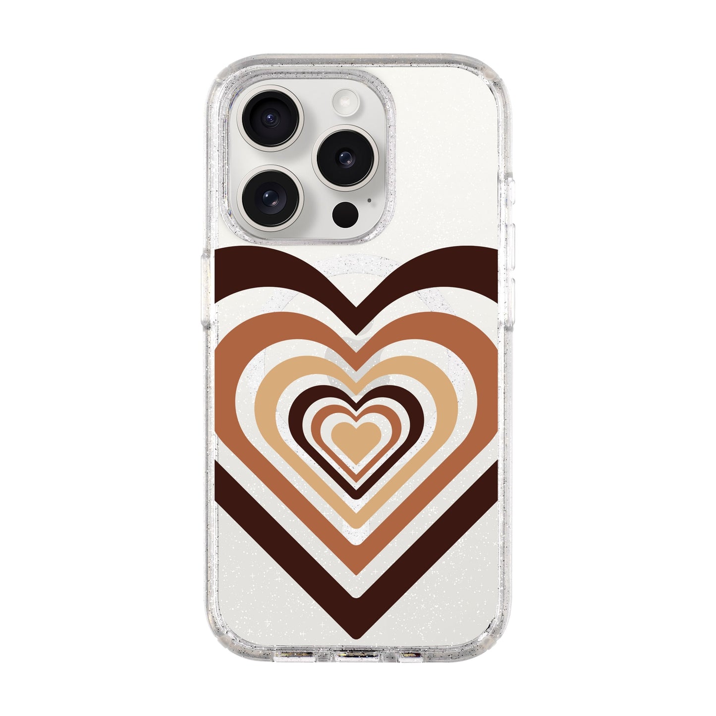 HEART-iPhone 15 Pro Shiny Kılıf MagSafe Özellikli