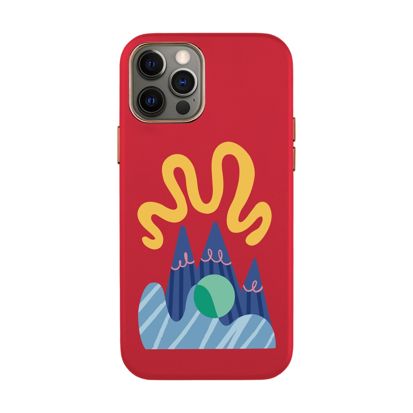 MOUNTAIN-iPhone XR Leather Kılıf
