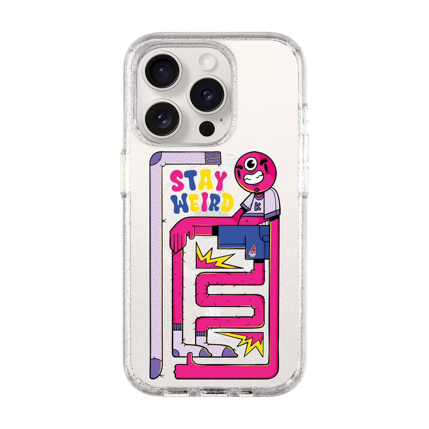 OG TOOTHY-iPhone 15 Pro Shiny Kılıf MagSafe Özellikli