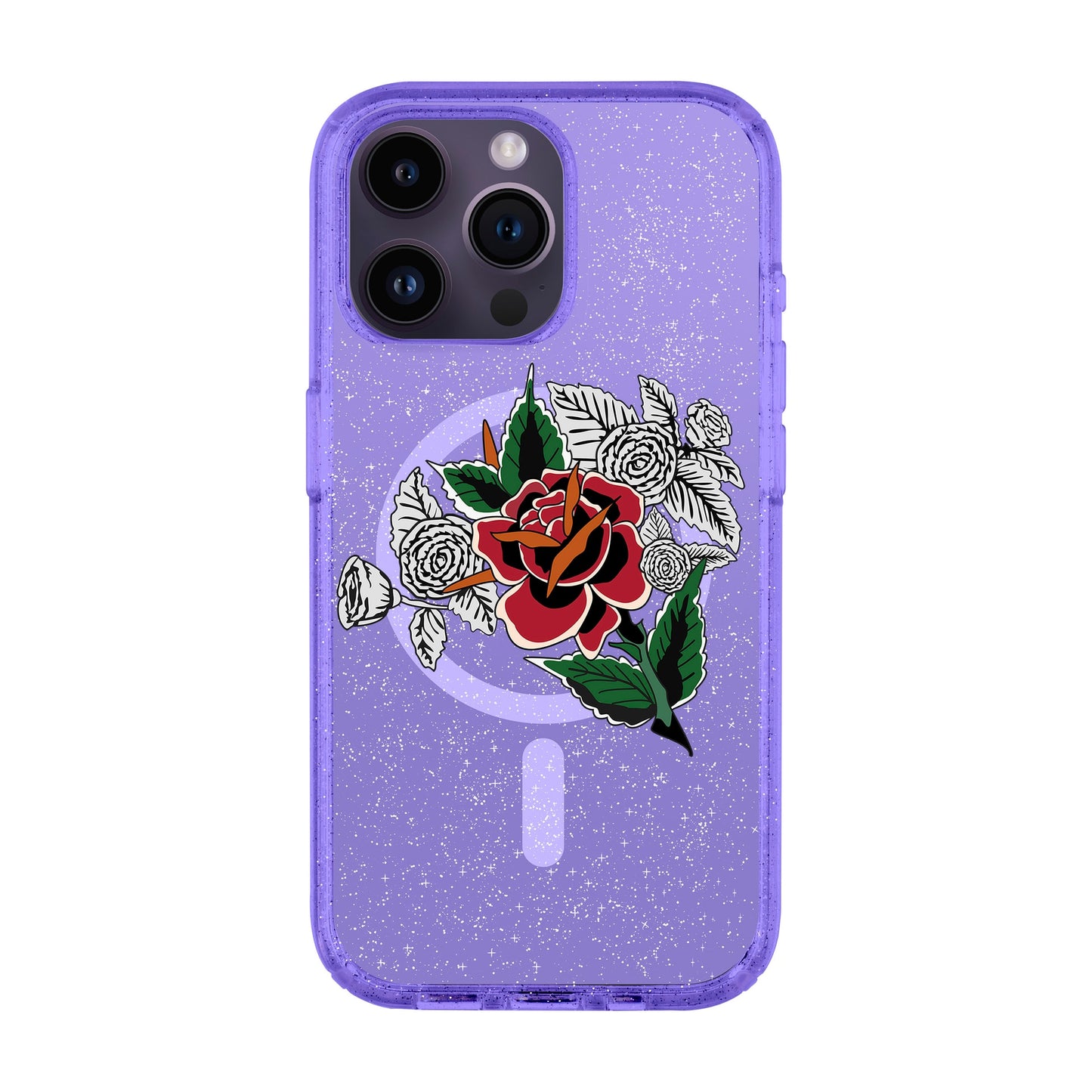 DRY ROSE-iPhone 14 Pro Max Shiny Kılıf MagSafe Özellikli