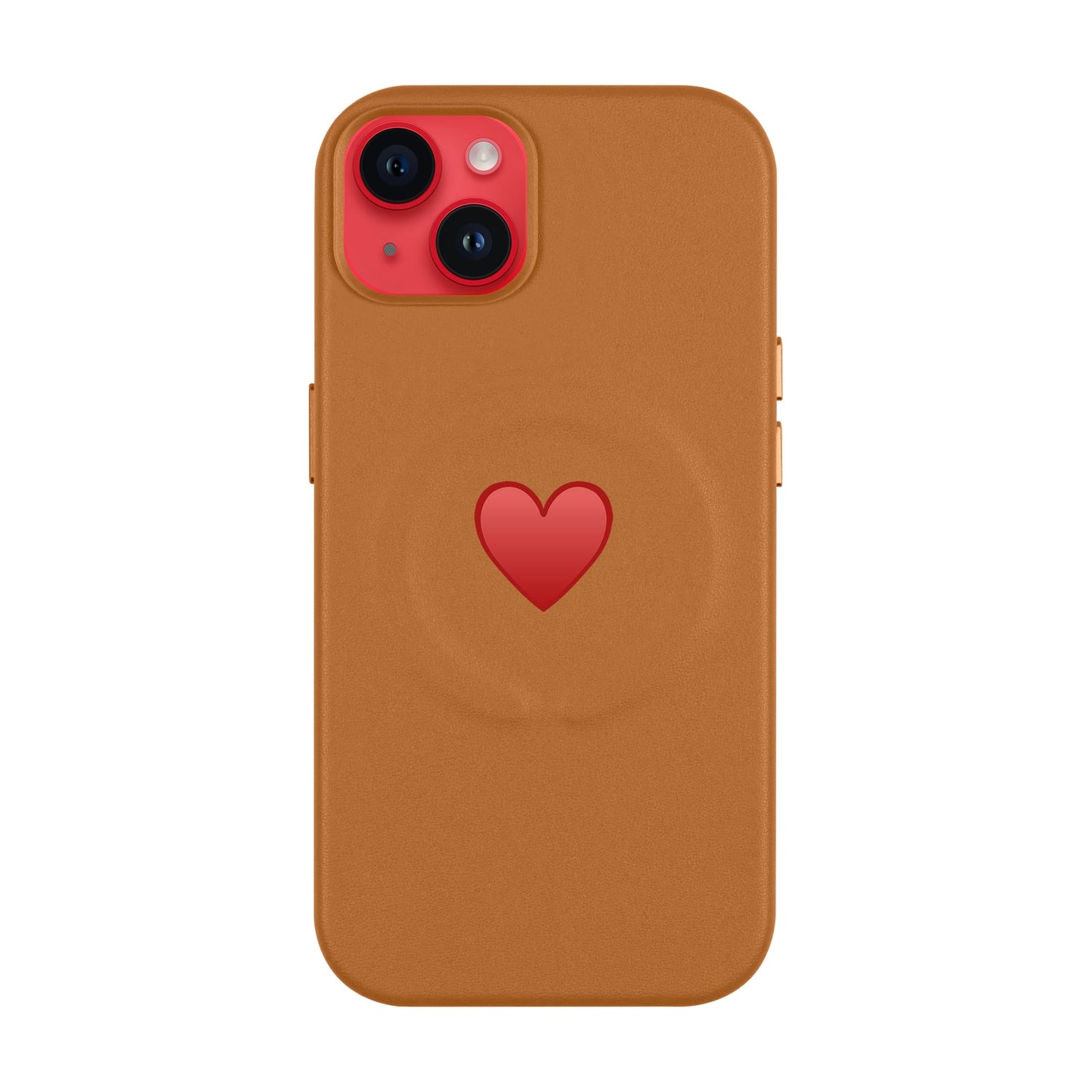 SPREAD HEART-iPhone 14 Plus Leather Kılıf MagSafe Özellikli