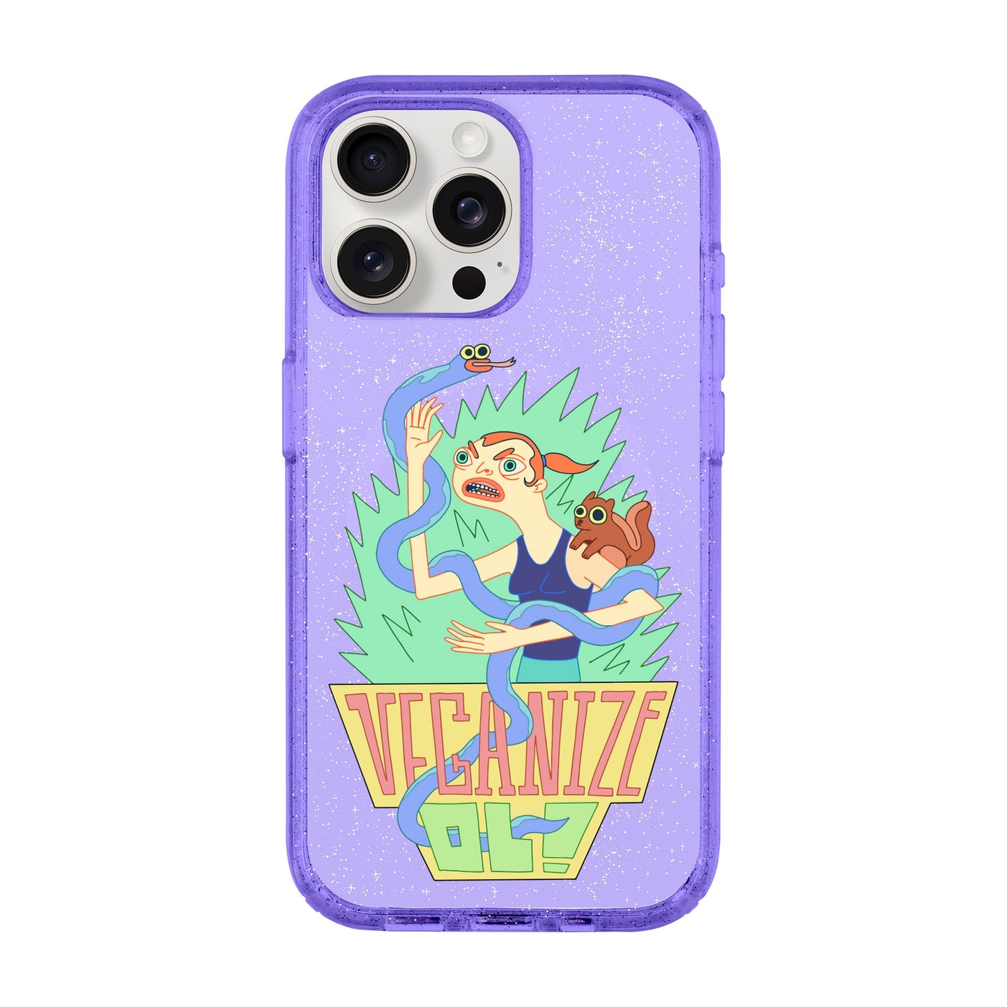 VEGANİZE-iPhone 15 Pro Max Shiny Kılıf MagSafe Özellikli