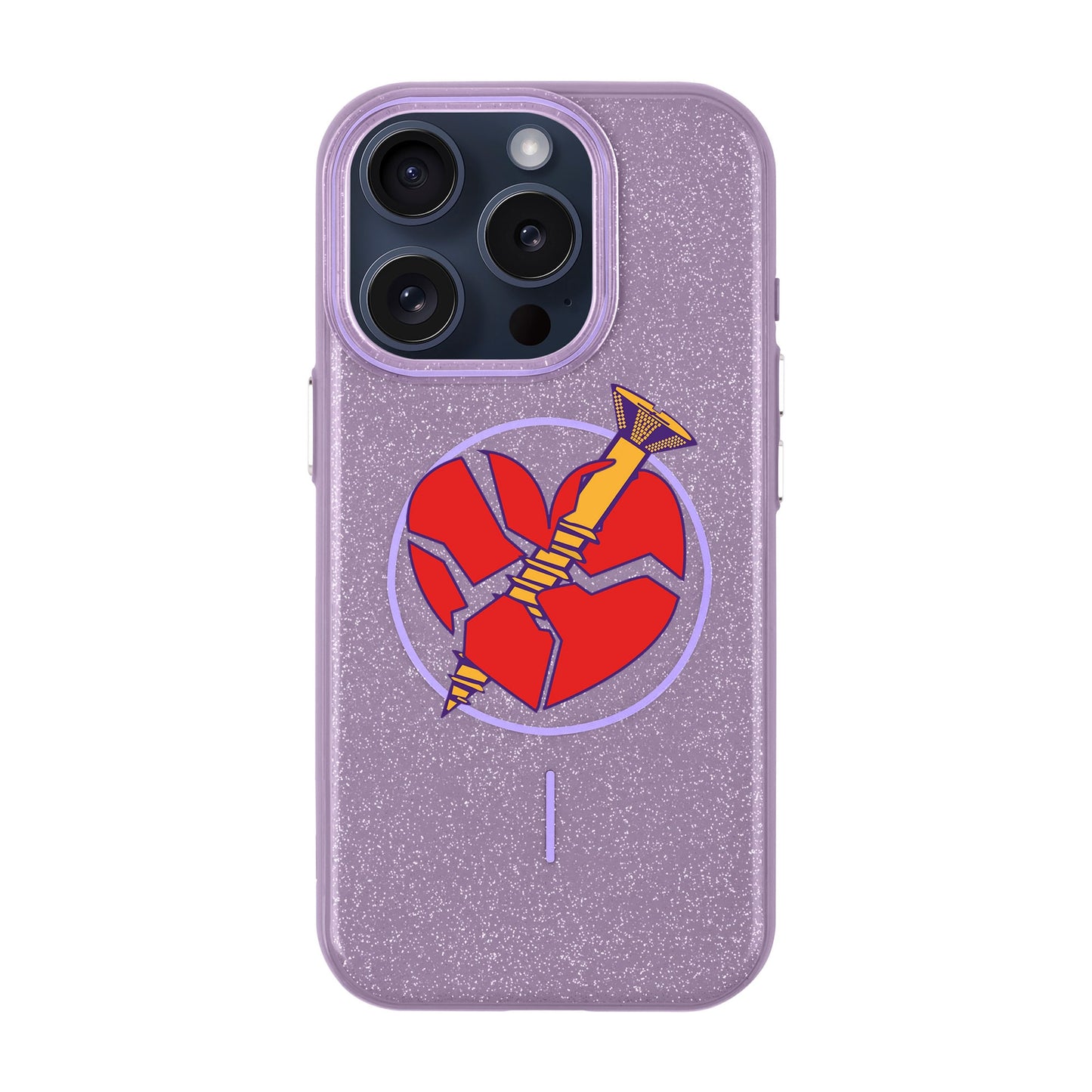 BROKEN HEART-iPhone 15 Pro Radiant Kılıf MagSafe Özellikli