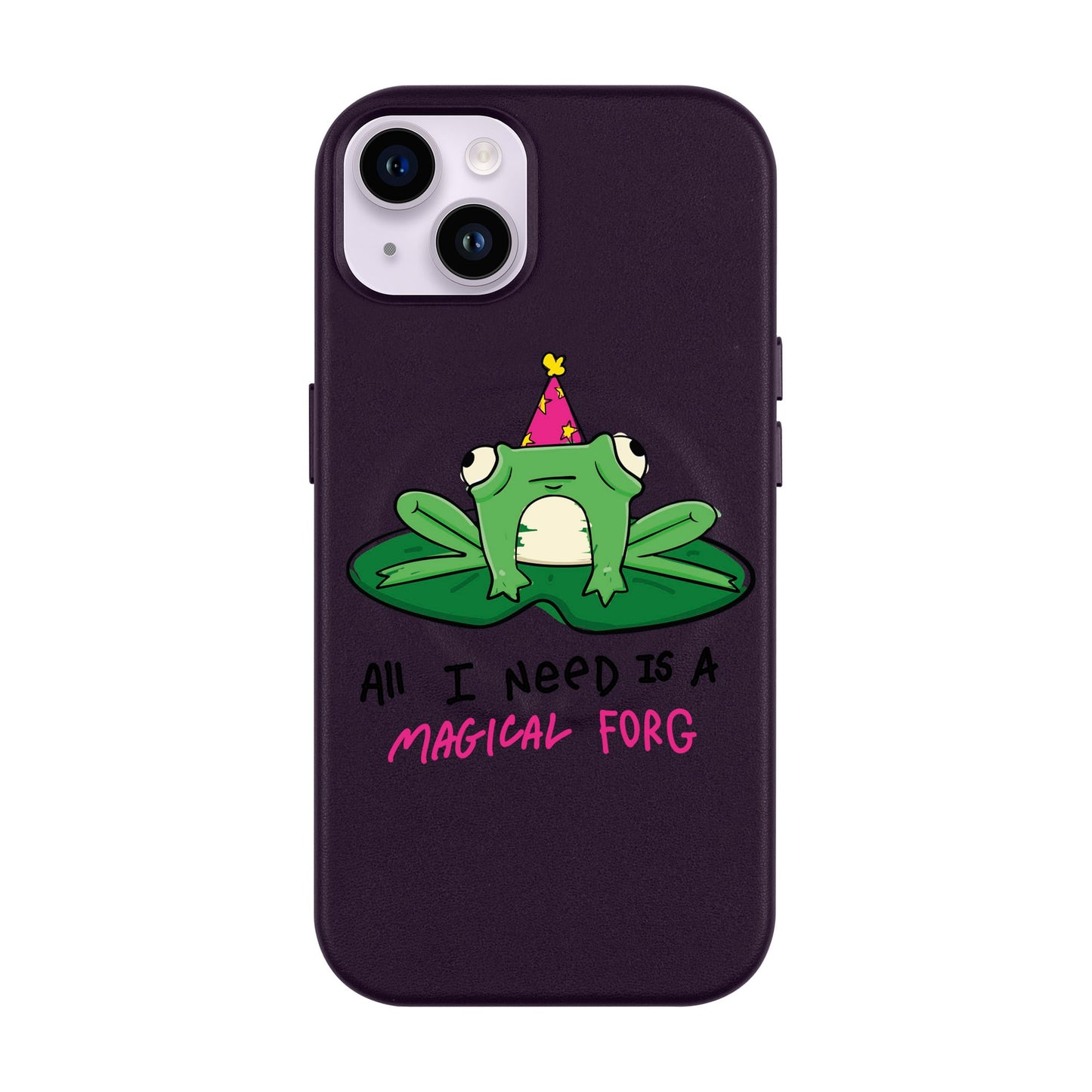 FORG-iPhone 14 Plus Leather Kılıf MagSafe Özellikli