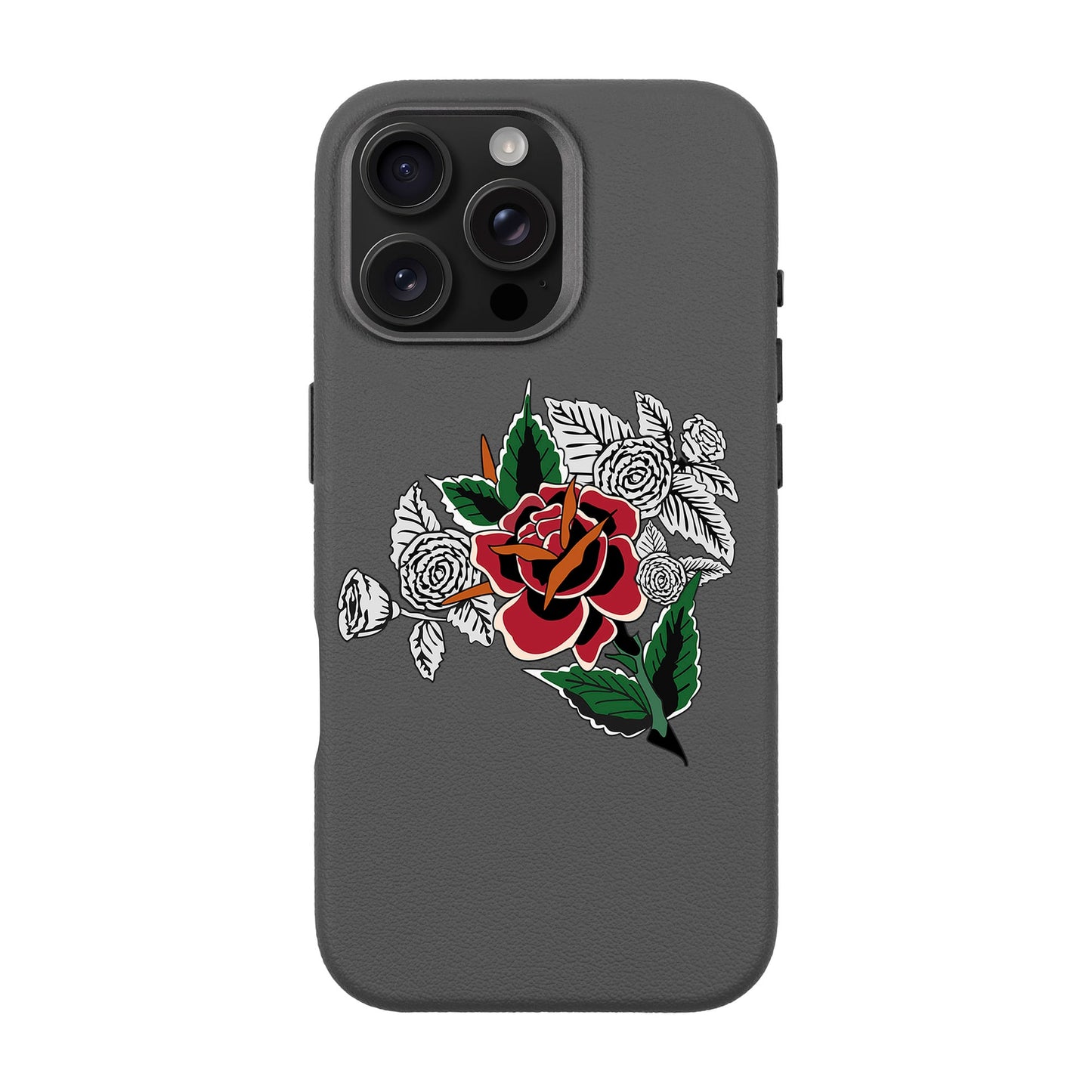 DRY ROSE-iPhone 16 Pro Max Leather Premium Kılıf MagSafe Özellikli