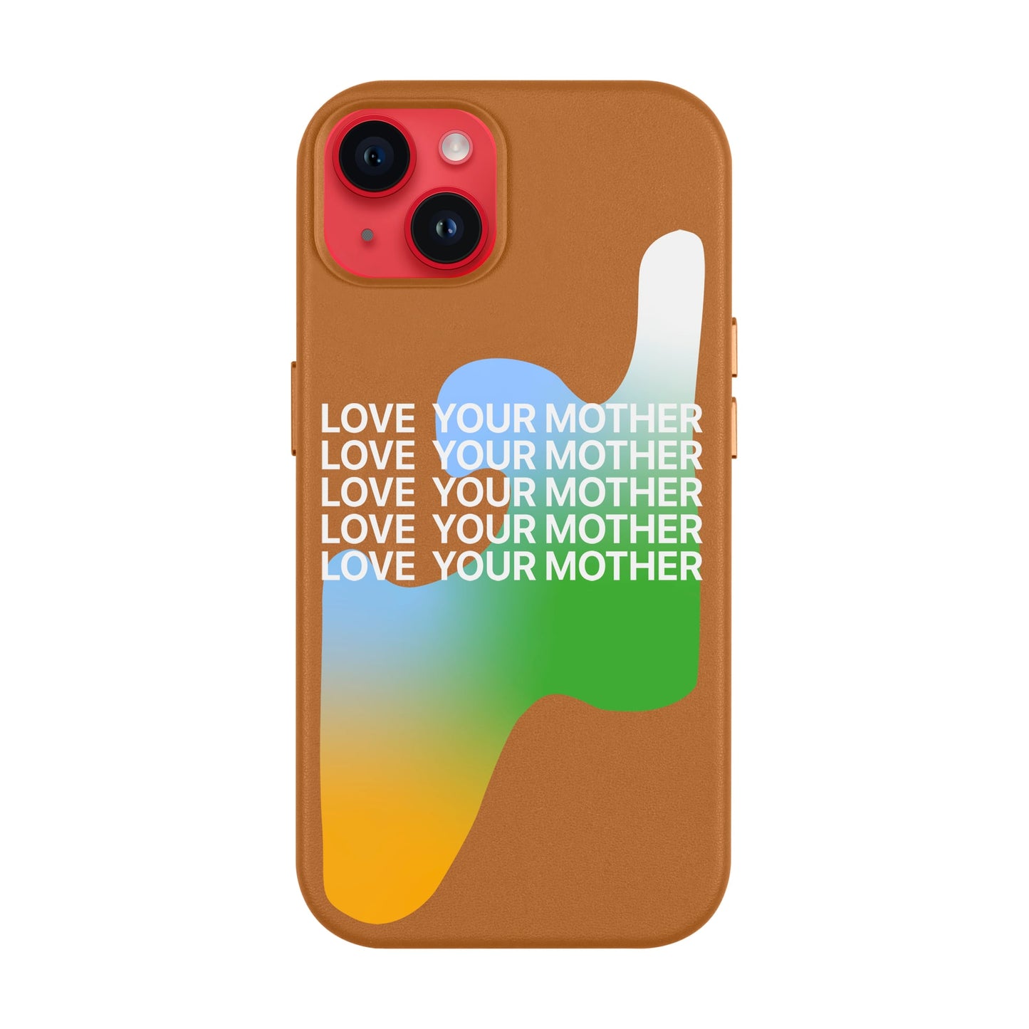 LOVE YOUR MOTHER-iPhone 14 Plus Leather Kılıf MagSafe Özellikli