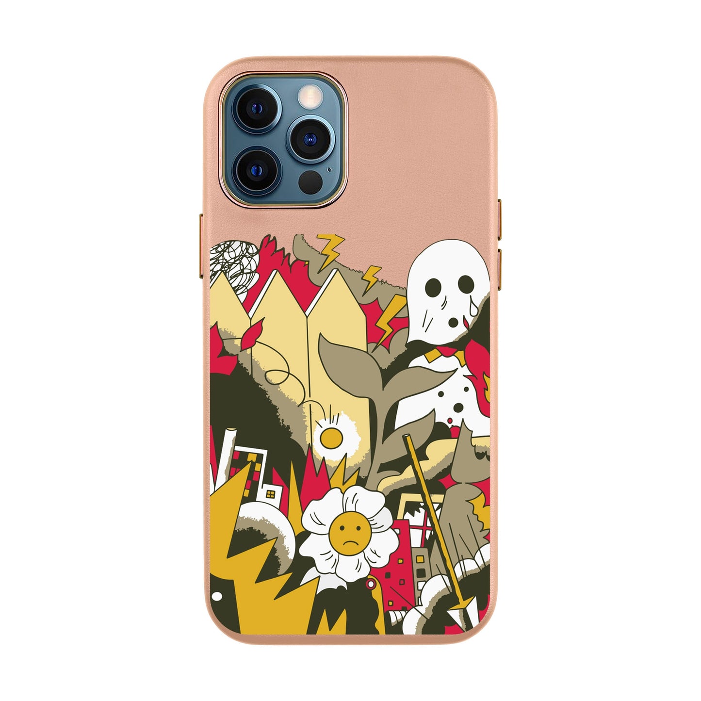 EVERYTHING IS BURNING-iPhone 11 Pro Max Leather Kılıf