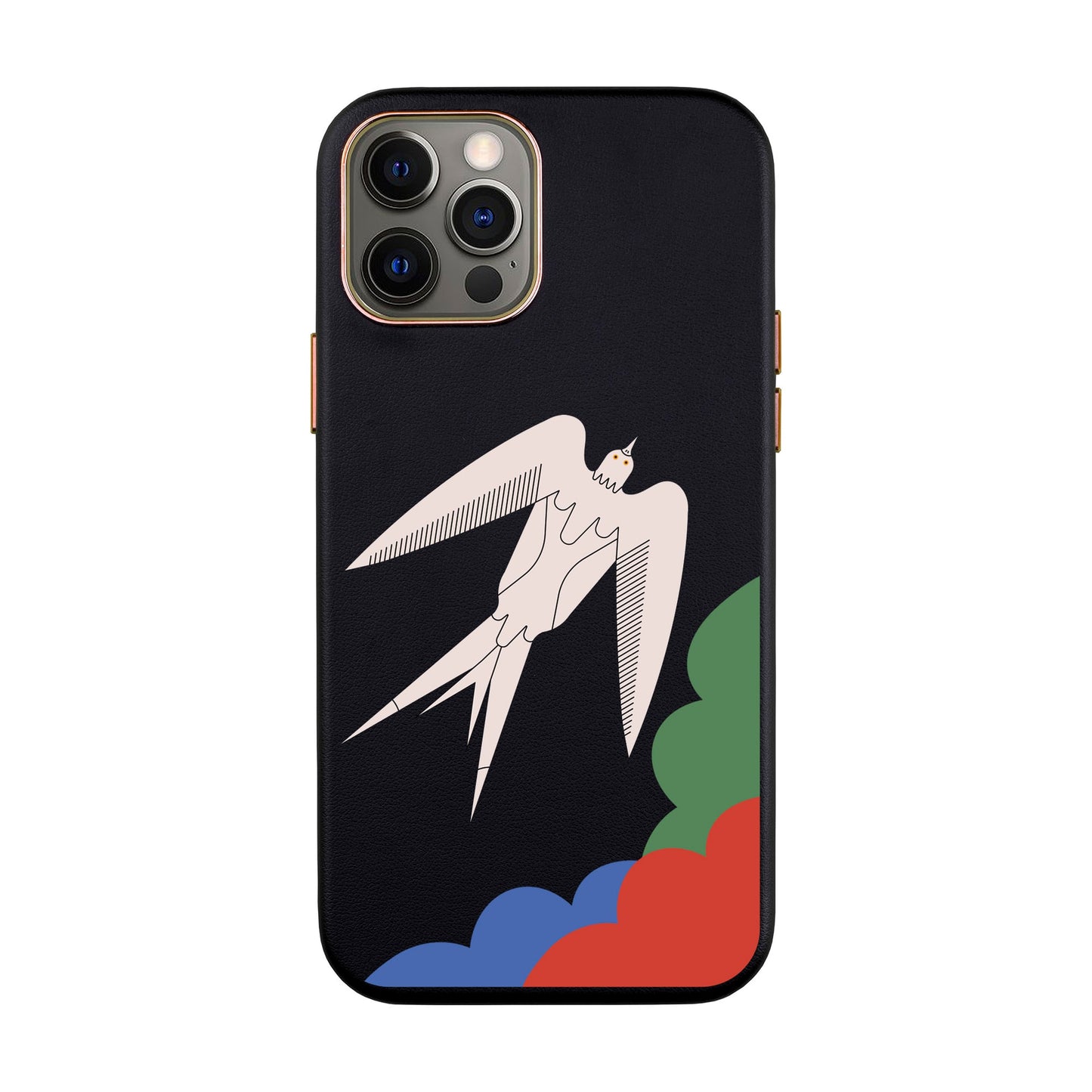 L’OISEAU LIBRE-iPhone 12 Mini Leather Kılıf