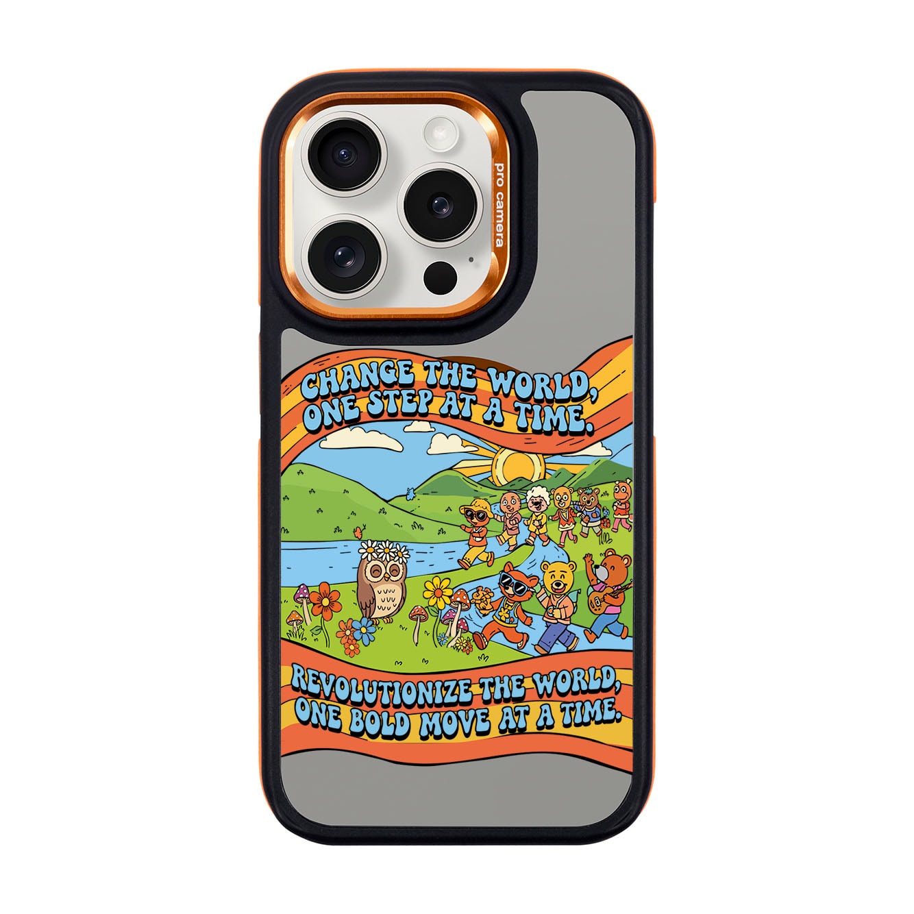 CHANGE THE WORLD-iPhone 15 Pro Dark Kılıf MagSafe Özellikli