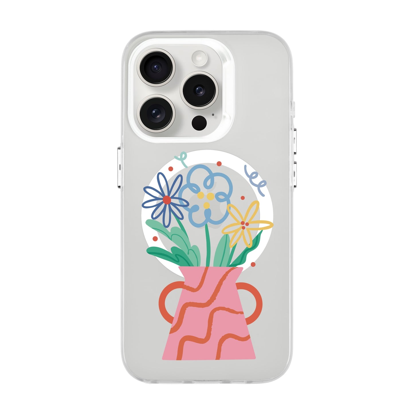 PINK VASE-iPhone 15 Pro Hold Kılıf MagSafe Özellikli