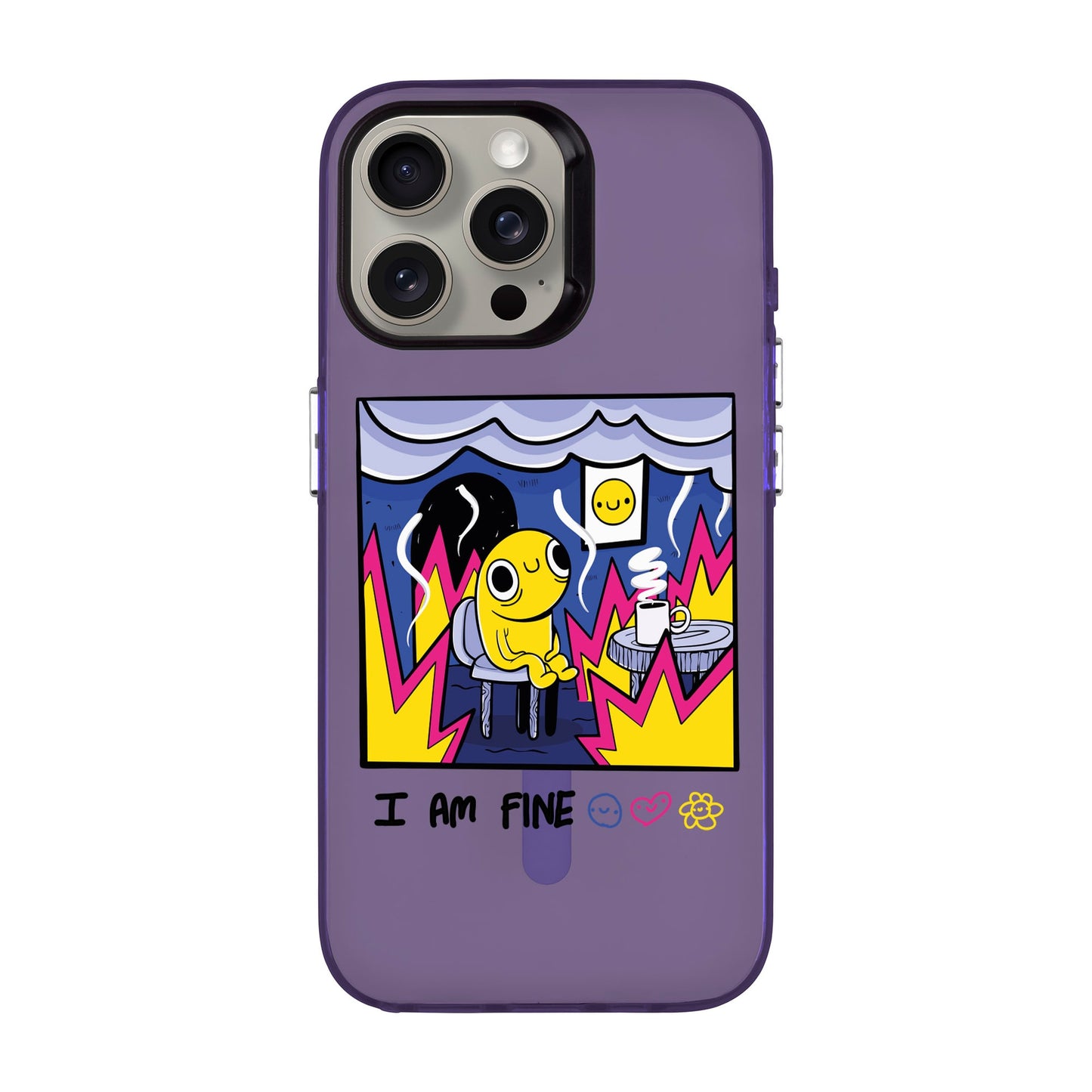 I AM FINE-iPhone 15 Pro Max Hold Kılıf MagSafe Özellikli
