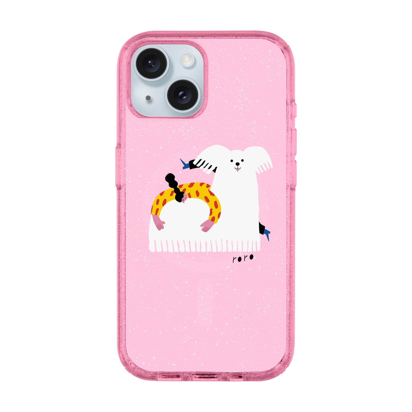 FANCY DOG-iPhone 15 Shiny Kılıf MagSafe Özellikli