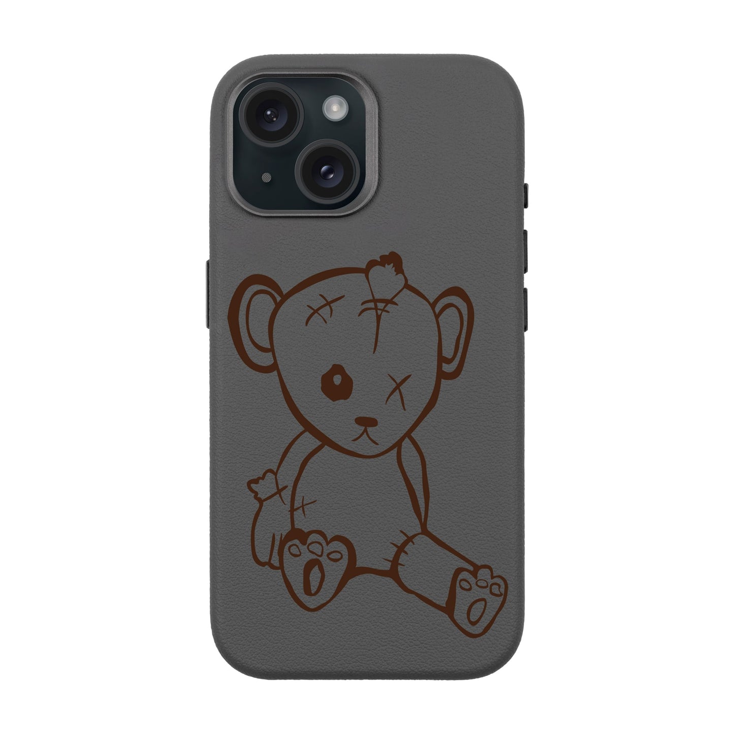 BABY BEAR-iPhone 15 Leather Premium Kılıf MagSafe Özellikli