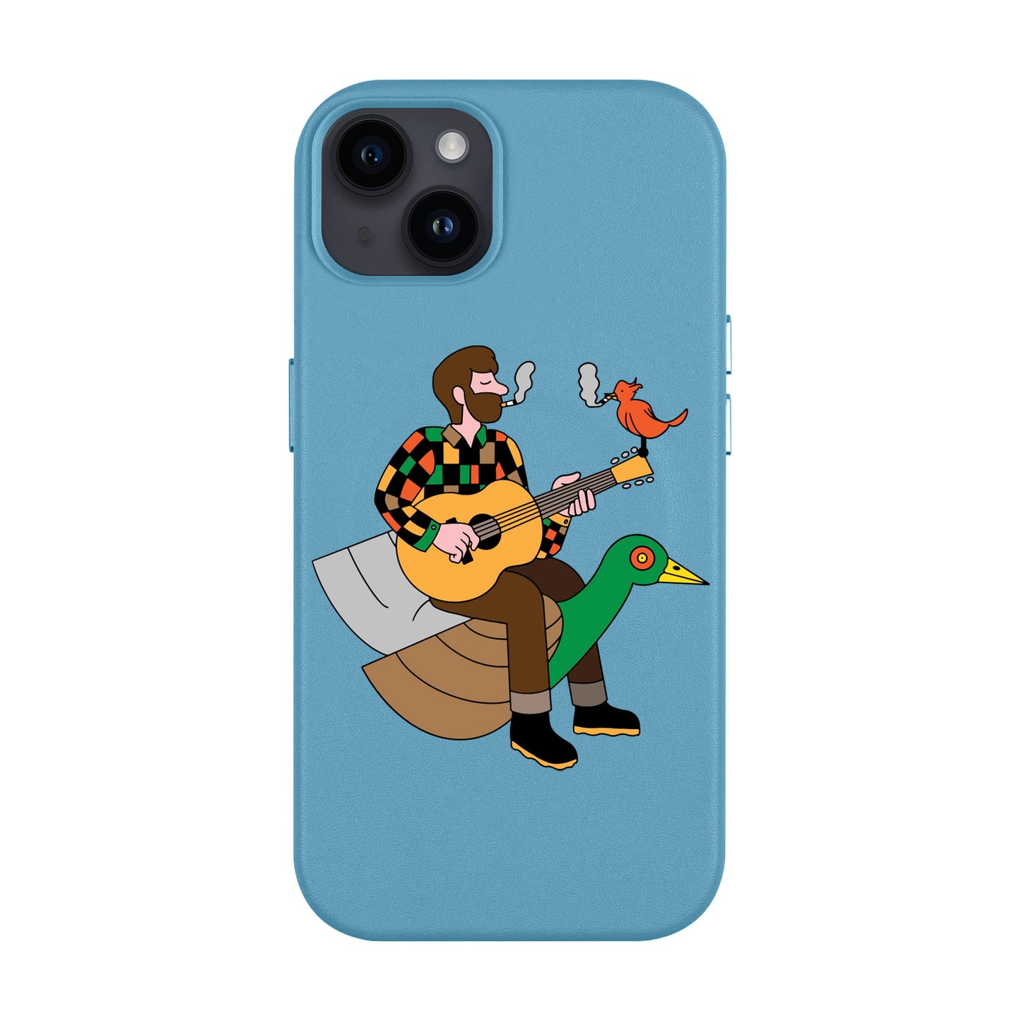 BIRDS OF A FEATHER-iPhone 14 Plus Leather Kılıf MagSafe Özellikli
