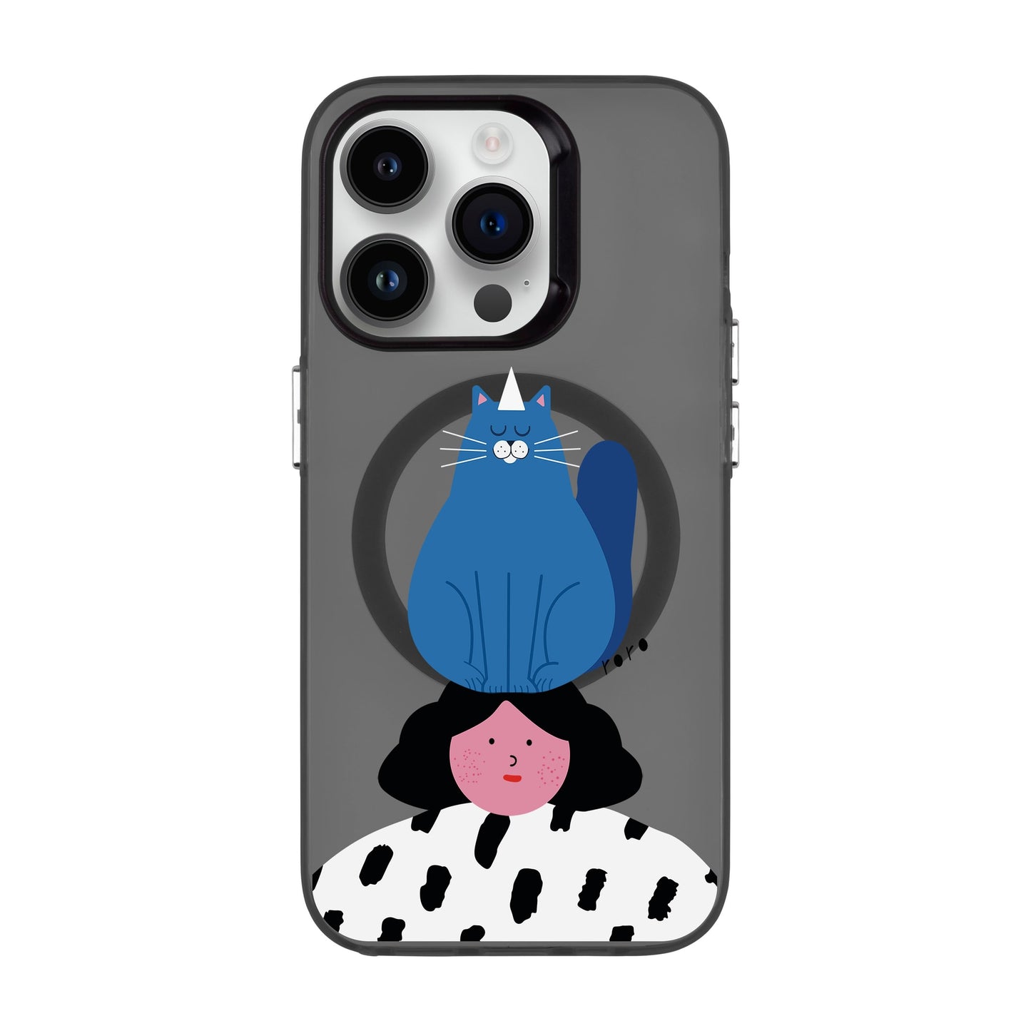 NAUGHTY CAT-iPhone 14 Pro Hold Kılıf MagSafe Özellikli