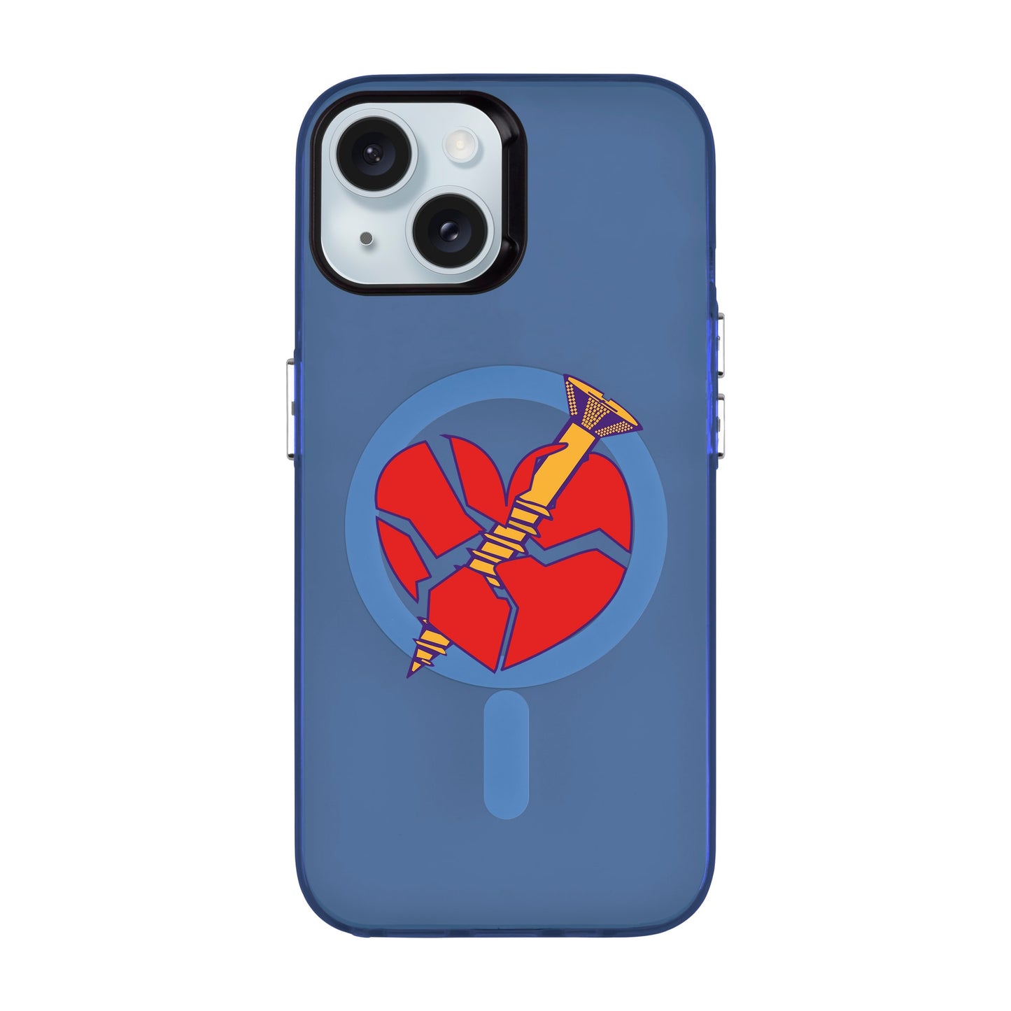 BROKEN HEART-iPhone 15 Hold Kılıf MagSafe Özellikli