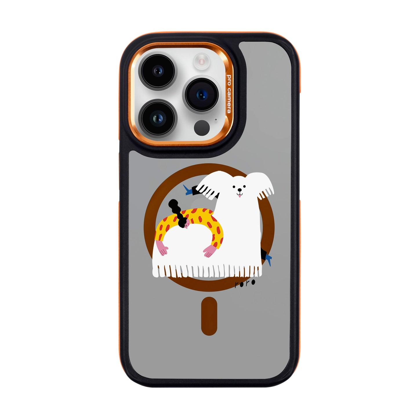 FANCY DOG-iPhone 14 Pro Dark Kılıf MagSafe Özellikli