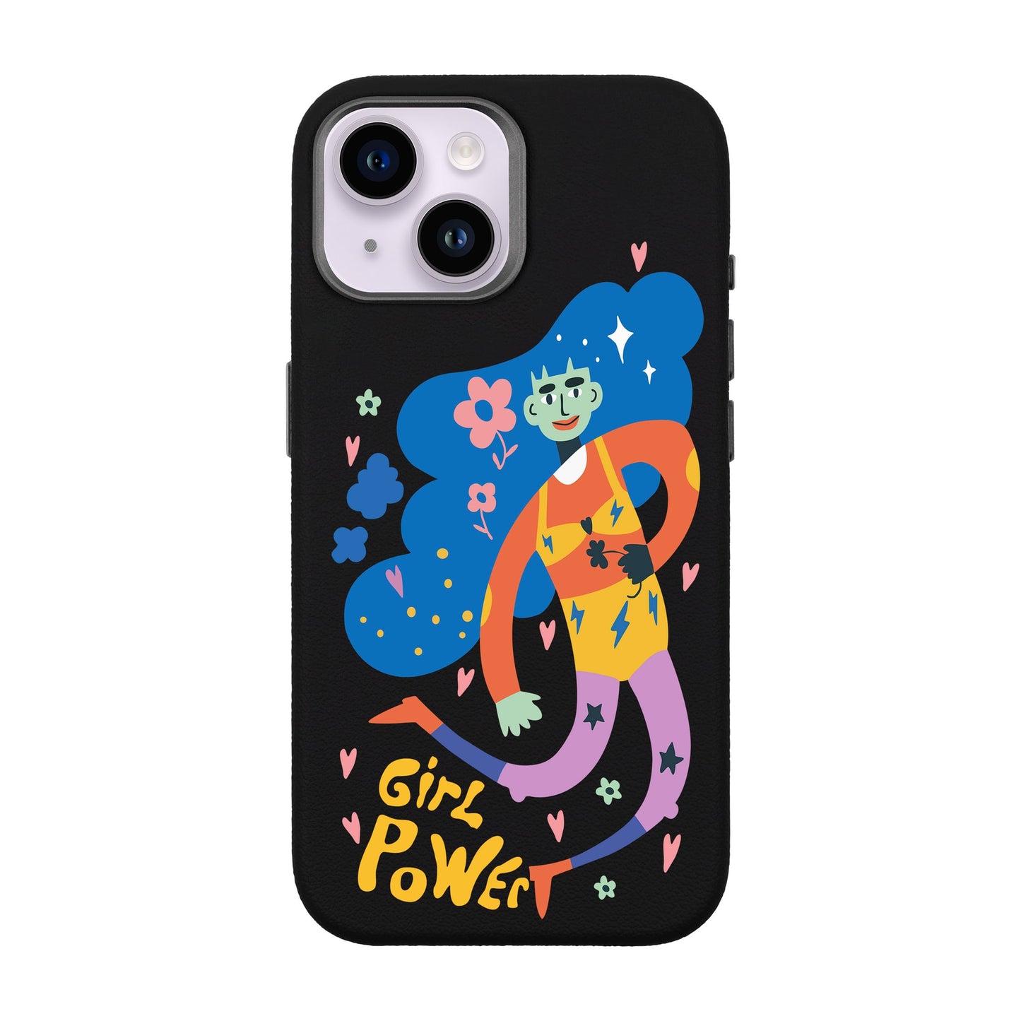 GIRL POWER-iPhone 13 Leather Premium Kılıf MagSafe Özellikli