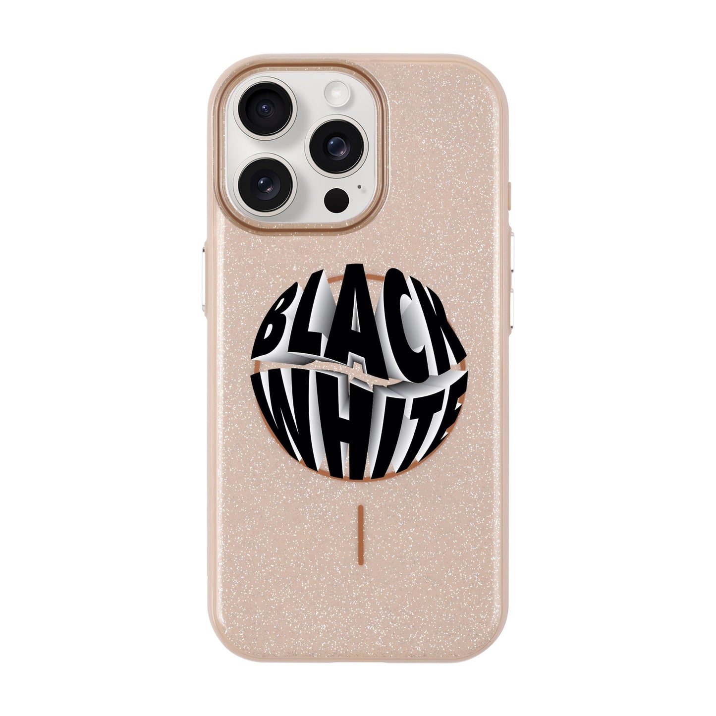 BLACK WHITE-iPhone 15 Pro Max Radiant Kılıf MagSafe Özellikli