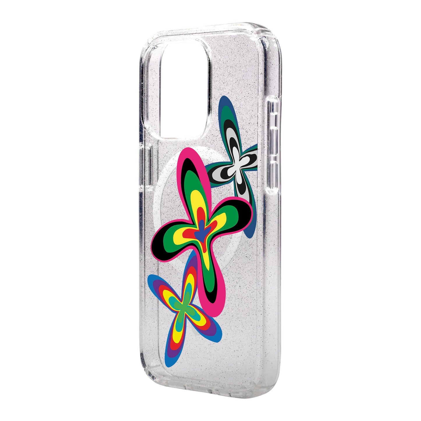 COLOR FLOWER-iPhone 15 Shiny Kılıf MagSafe Özellikli