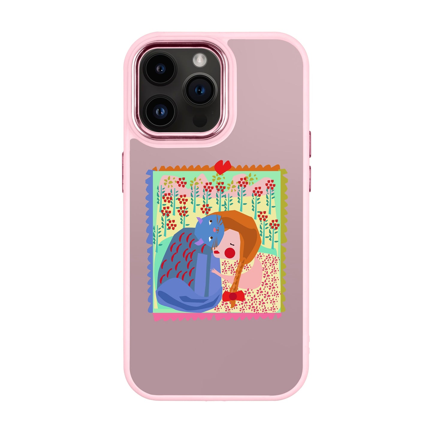 KEDİ POSTA PULU-iPhone 14 Pro Max Proof Kılıf