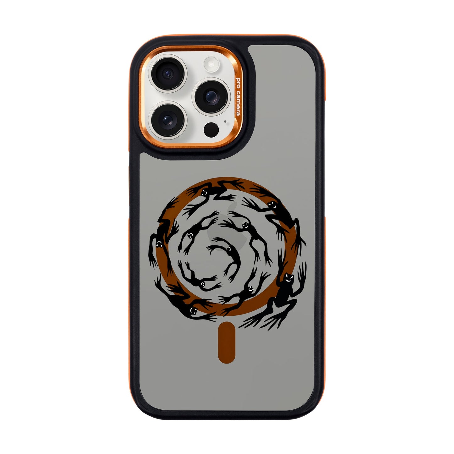 SWIRLING FROGS-iPhone 15 Pro Max Dark Kılıf MagSafe Özellikli