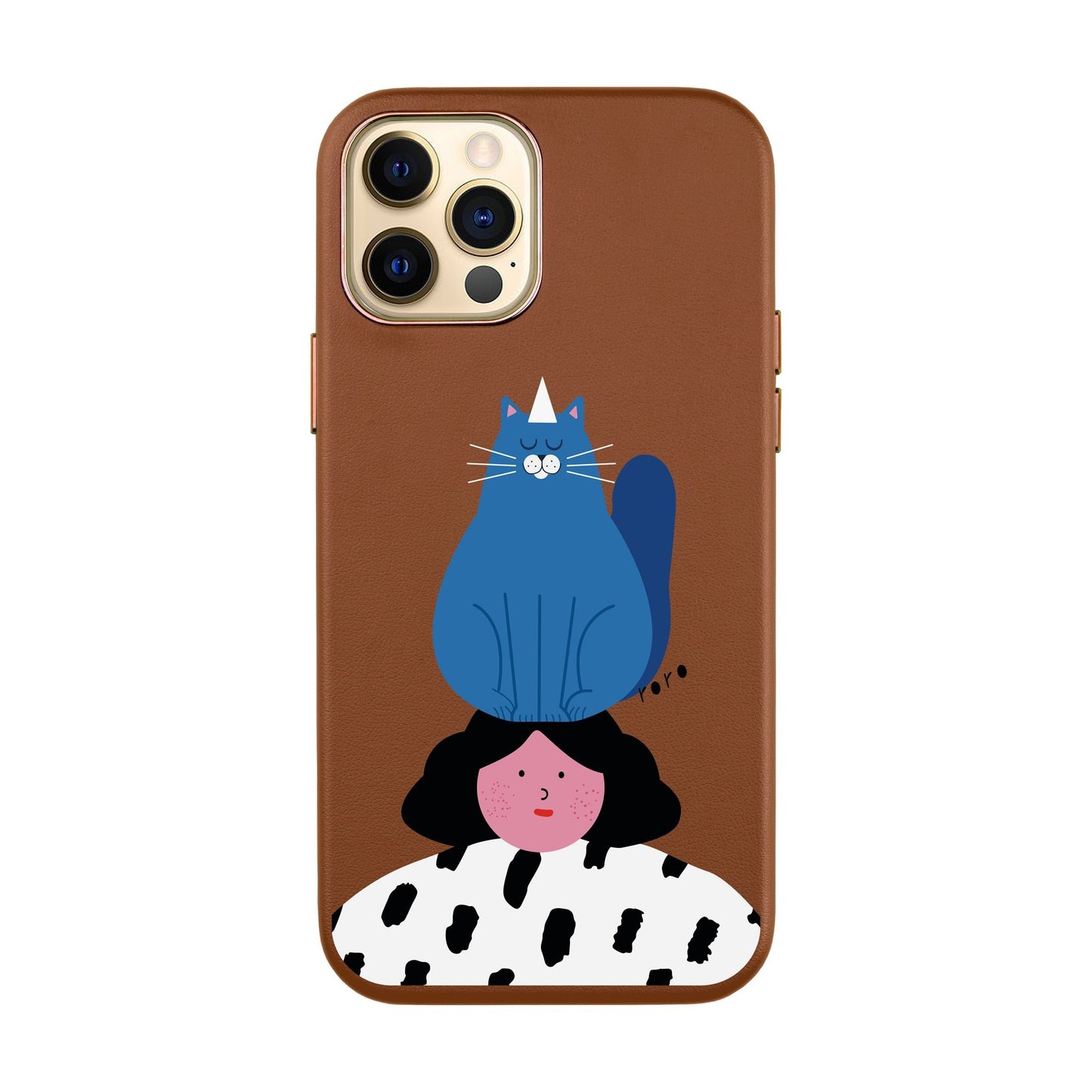 NAUGHTY CAT-iPhone XR Leather Kılıf