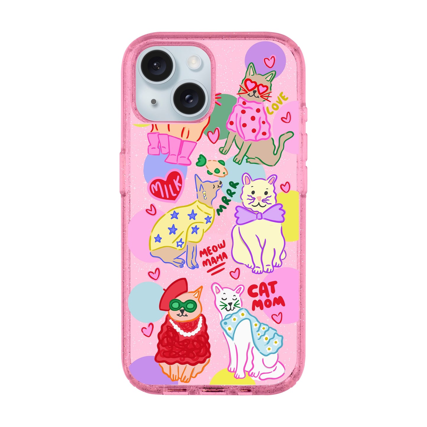 CAT MOM-iPhone 15 Plus Shiny Kılıf MagSafe Özellikli