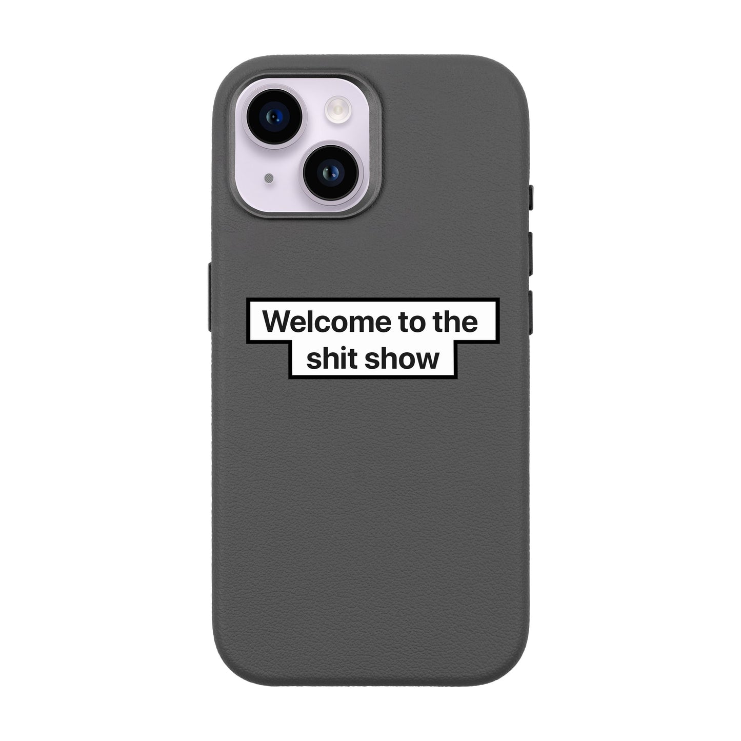WELCOME-iPhone 14 Leather Premium Kılıf MagSafe Özellikli
