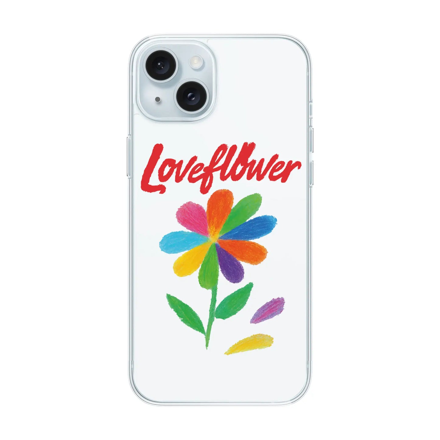 LOVE FLOWER-iPhone 15 Plus Solid Kılıf
