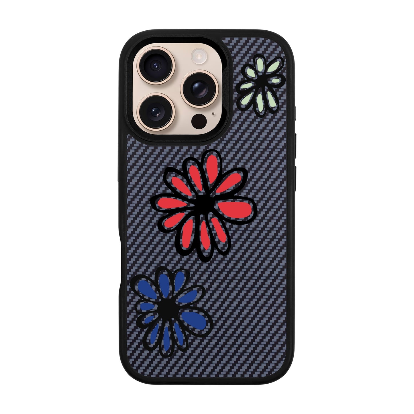 FLORIST-iPhone 16 Pro Plaid Kılıf MagSafe Özellikli