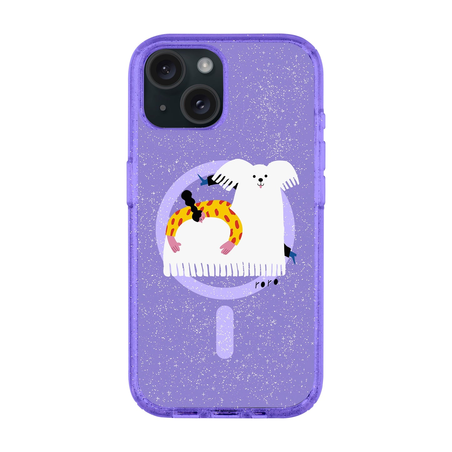 FANCY DOG-iPhone 14 Plus Shiny Kılıf MagSafe Özellikli