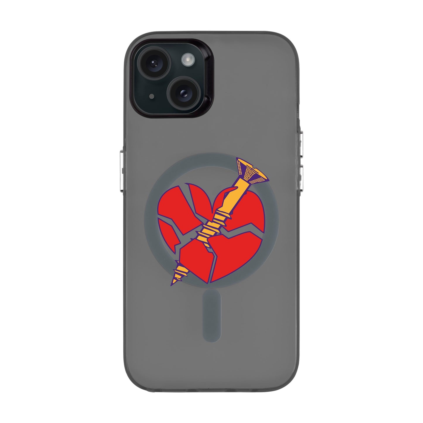 BROKEN HEART-iPhone 15 Plus Hold Kılıf MagSafe Özellikli