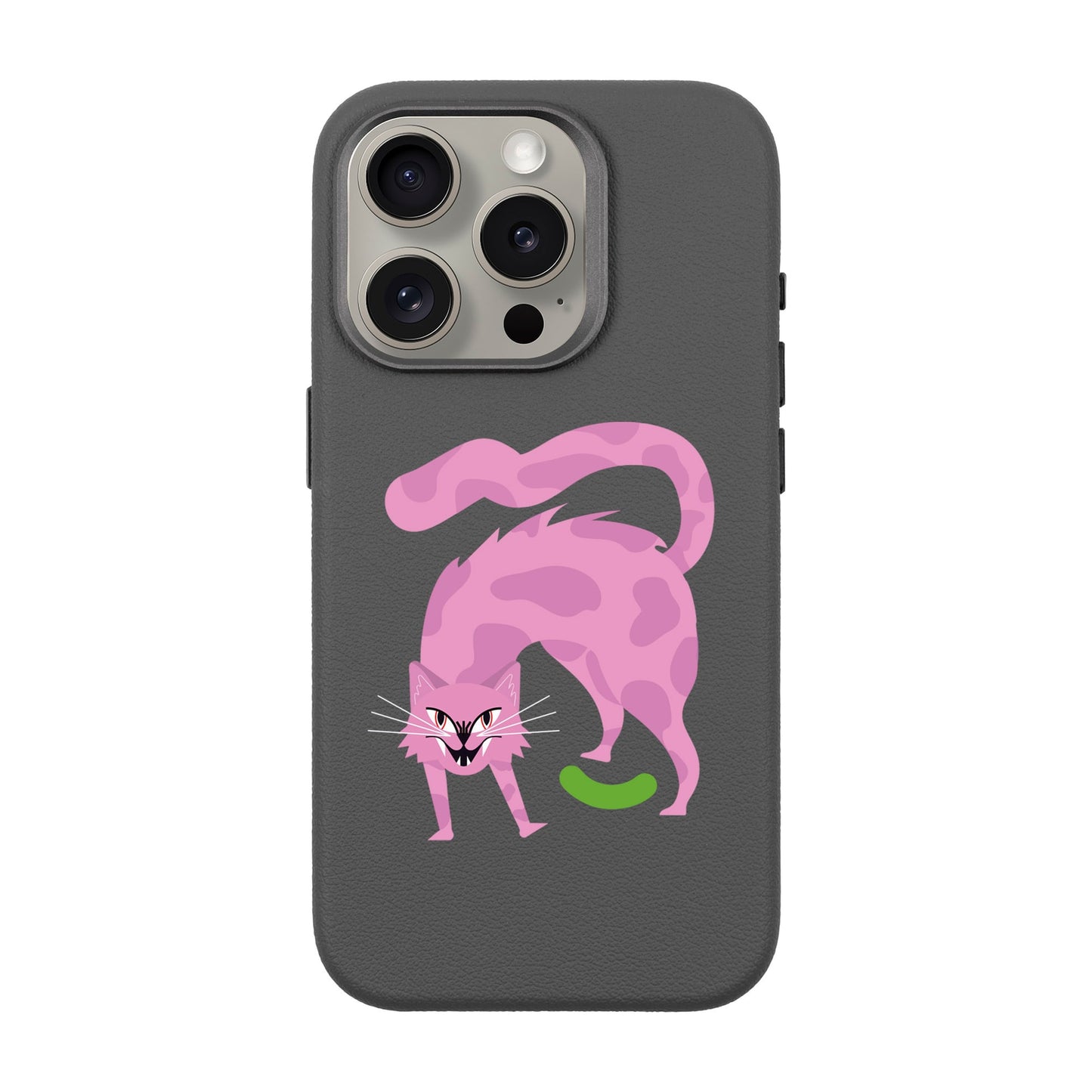 GRUMBLEPAWS-iPhone 15 Pro Leather Premium Kılıf MagSafe Özellikli