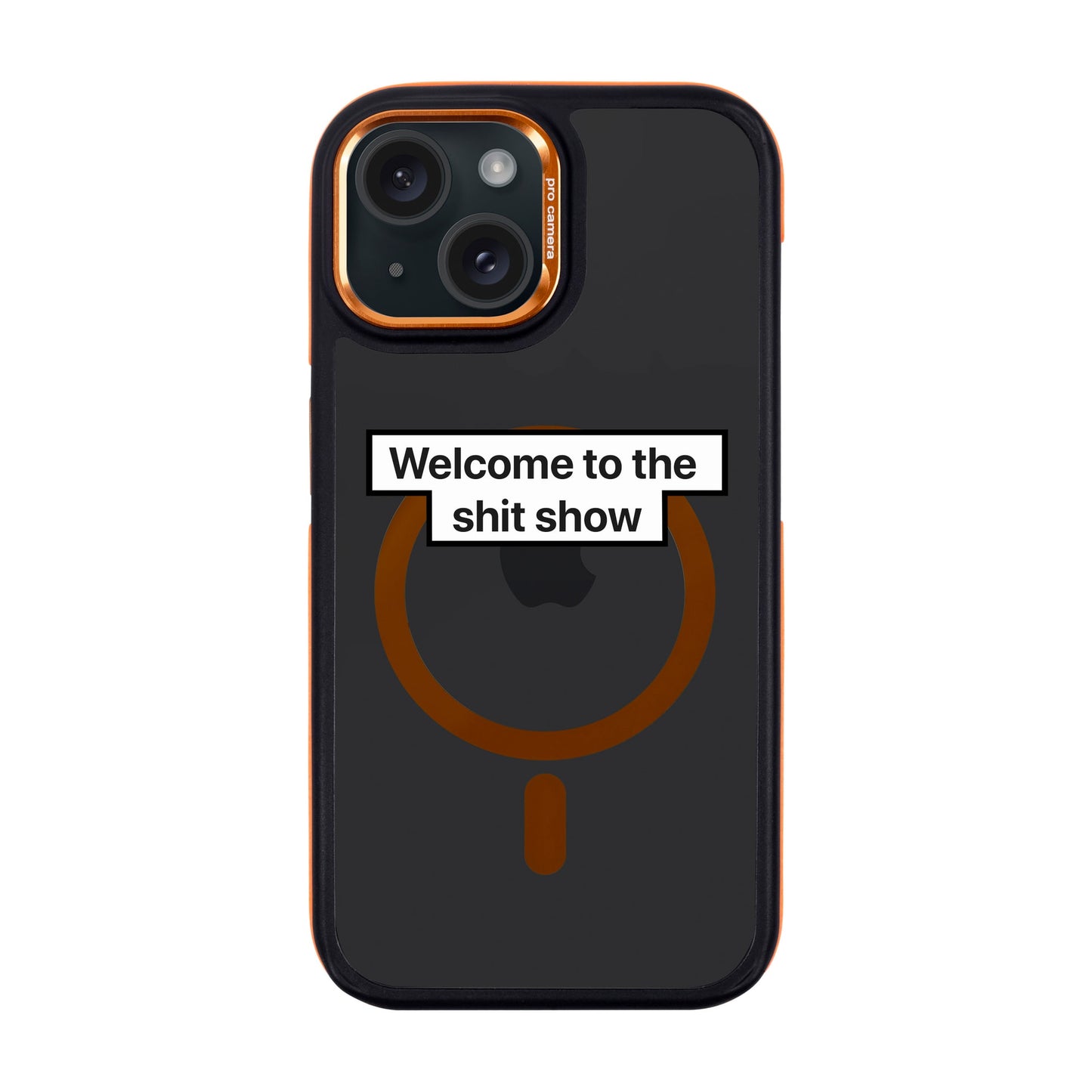 WELCOME-iPhone 15 Dark Kılıf MagSafe Özellikli