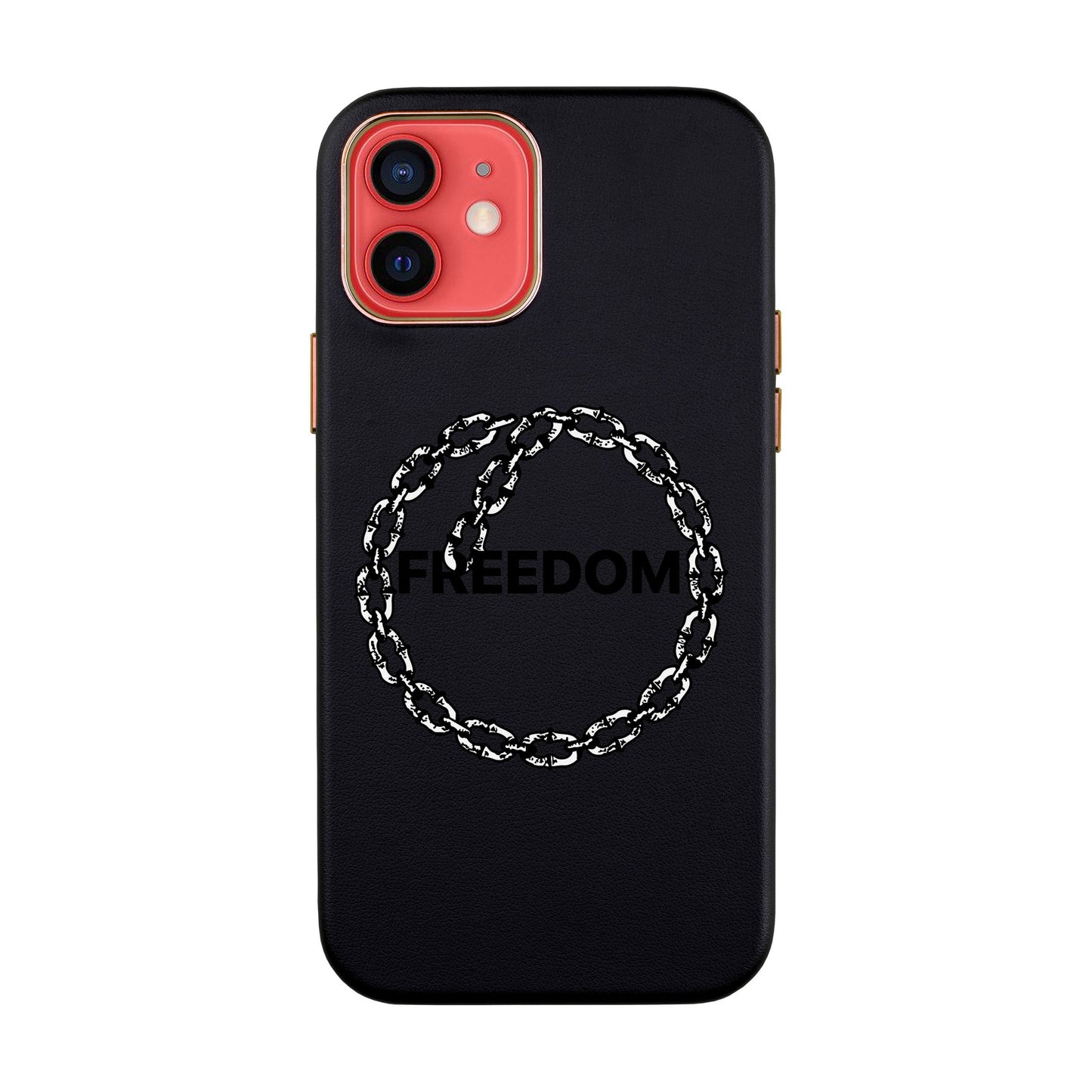 FREEDOM-iPhone 12 Mini Leather Kılıf