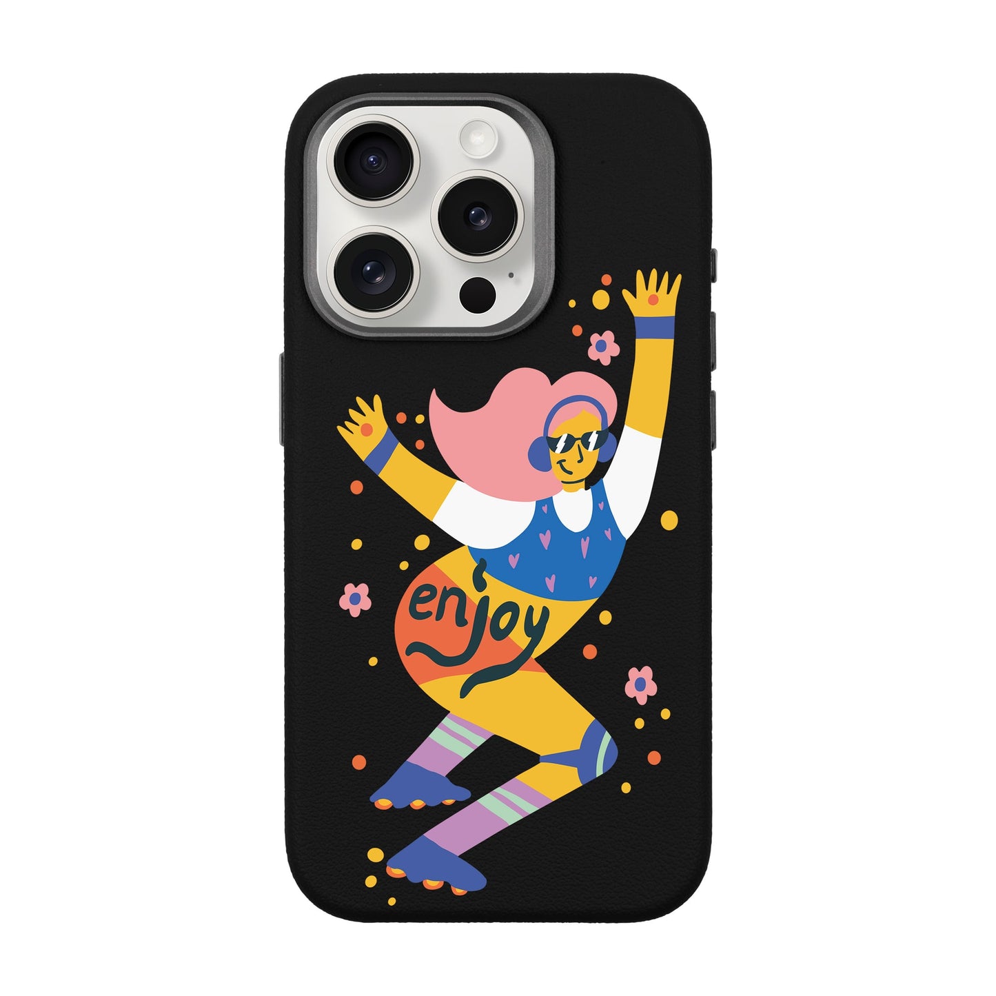 ENJOY-iPhone 15 Pro Leather Premium Kılıf MagSafe Özellikli