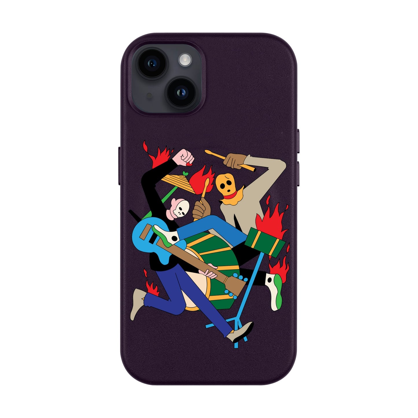 MONSTER MASH-iPhone 14 Plus Leather Kılıf MagSafe Özellikli