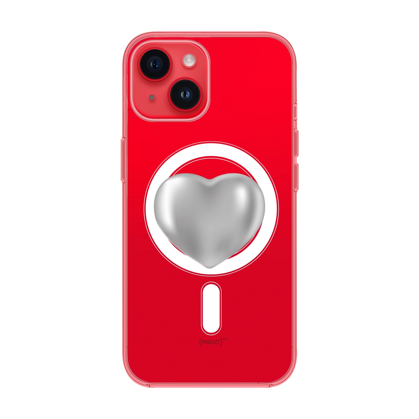 SILVER HEART-iPhone 13 Pro Max Solid Kılıf MagSafe Özellikli
