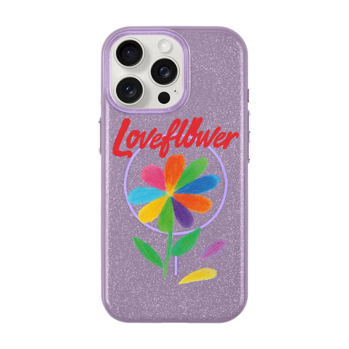 LOVE FLOWER-iPhone 15 Pro Max Radiant Kılıf MagSafe Özellikli