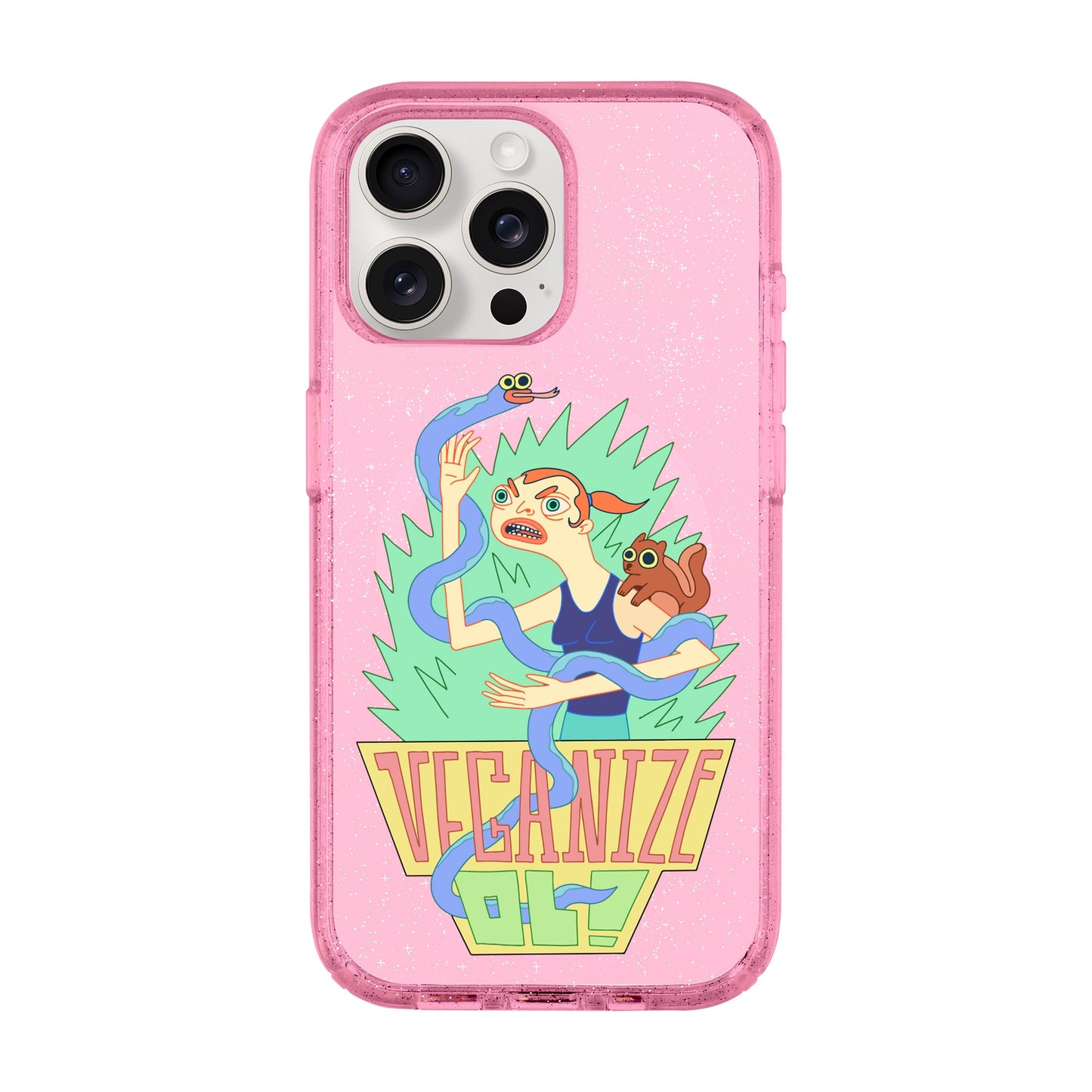 VEGANİZE-iPhone 15 Pro Max Shiny Kılıf MagSafe Özellikli